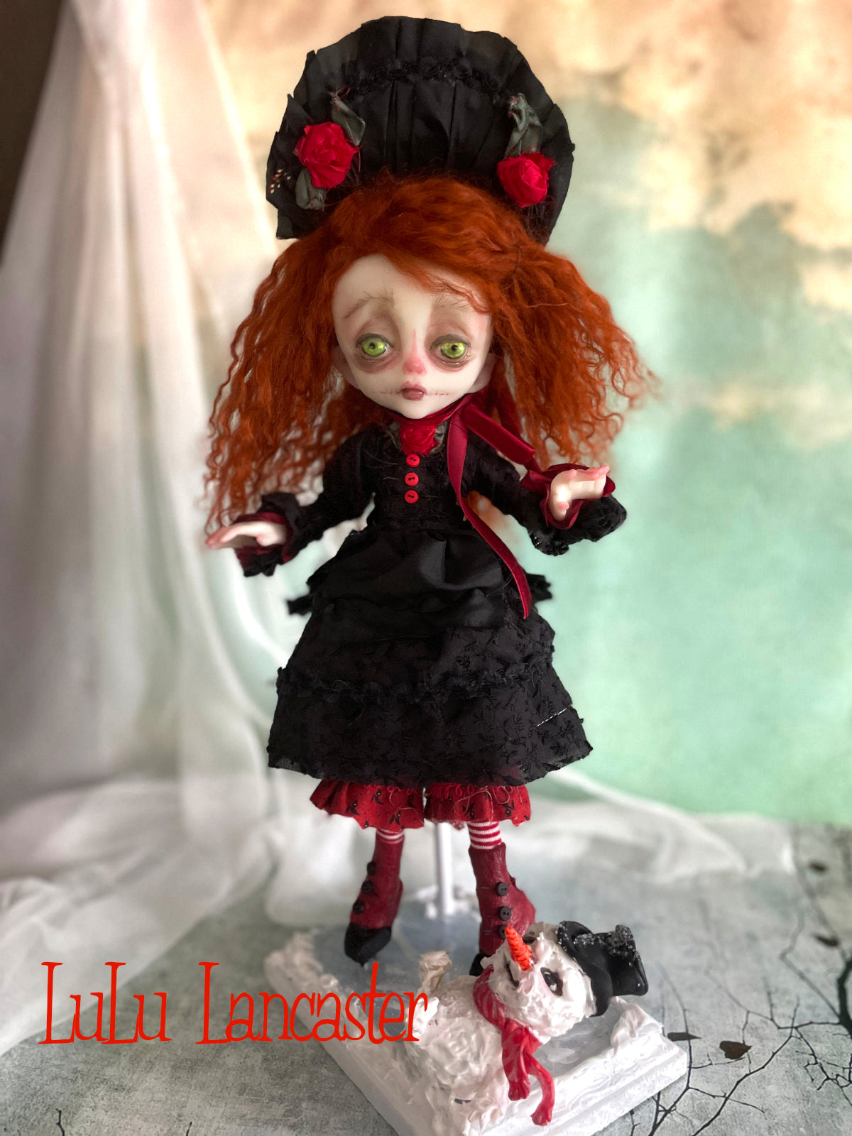 Evelyne Gorey Winter Ice Skater Original LuLu Lancaster Holiday Art Doll