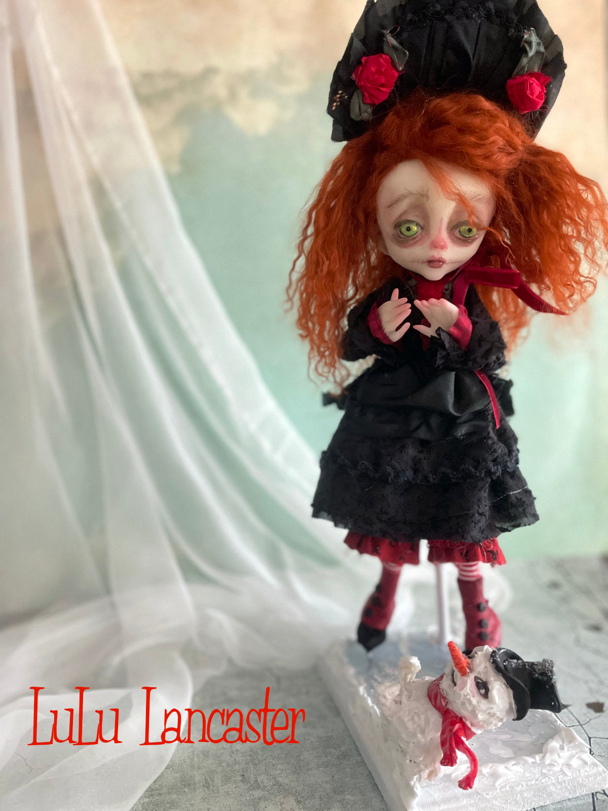Evelyne Gorey Winter Ice Skater Original LuLu Lancaster Holiday Art Doll