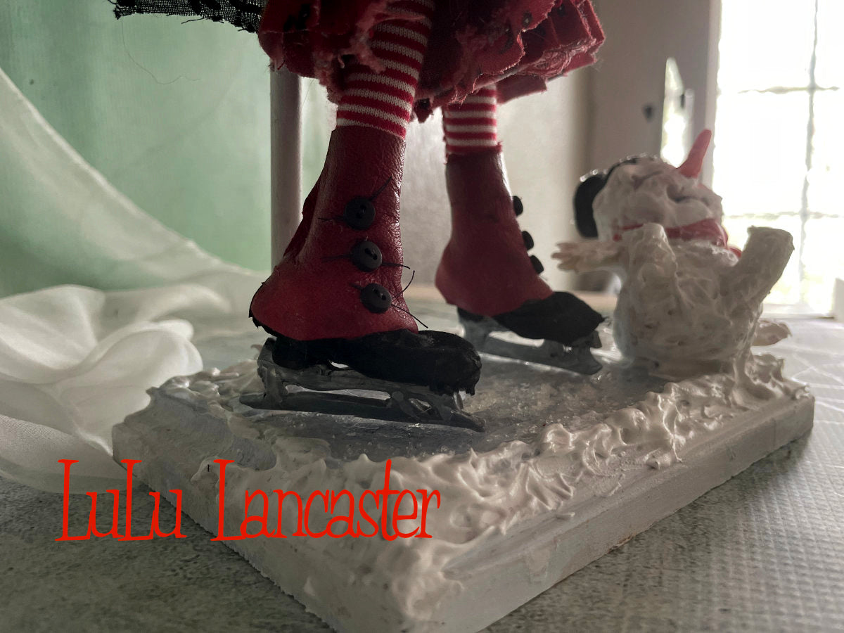 Evelyne Gorey Winter Ice Skater Original LuLu Lancaster Holiday Art Doll