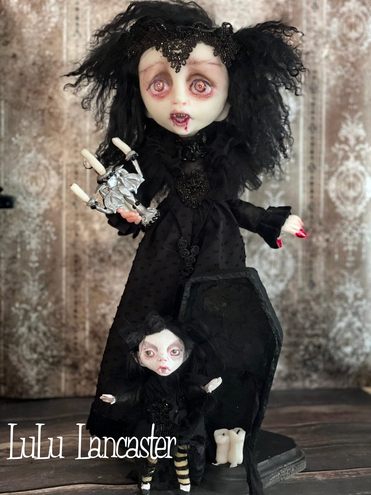 Mercoledi' Addams(Gothic)  Blythe dolls, Gothic dolls, Cute dolls