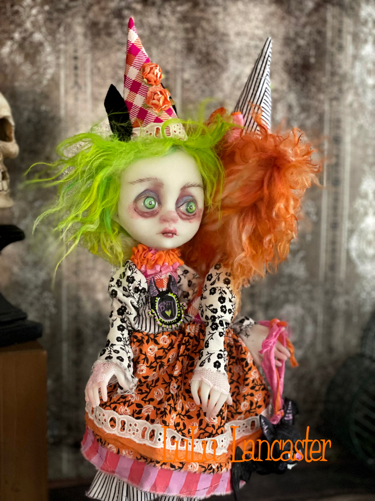 Batty Beth Conjoined Halloween Twins Original LuLu Lancaster Art Doll