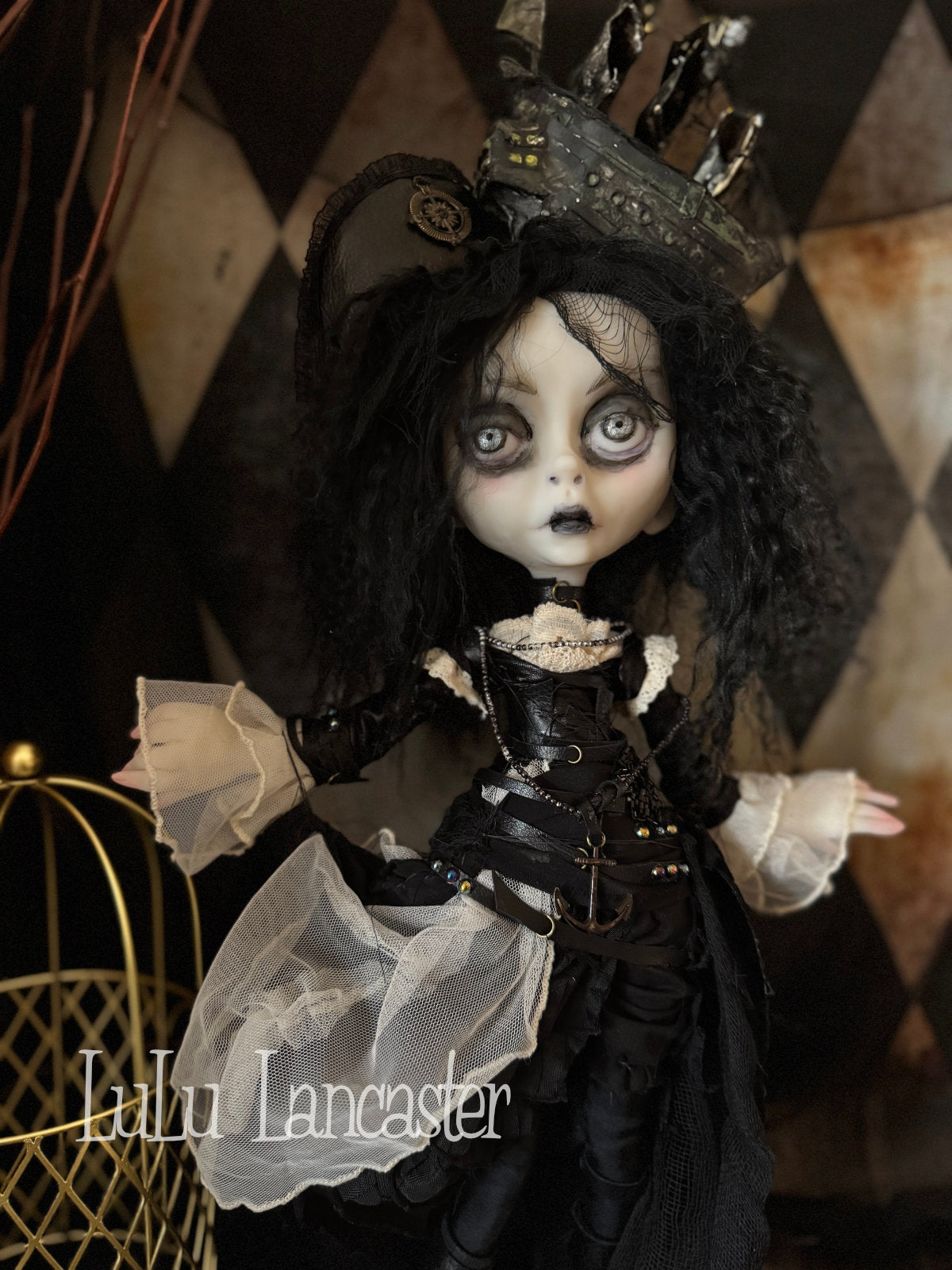 Black Pearl the Pirate ~Original LuLu Lancaster Art Doll
