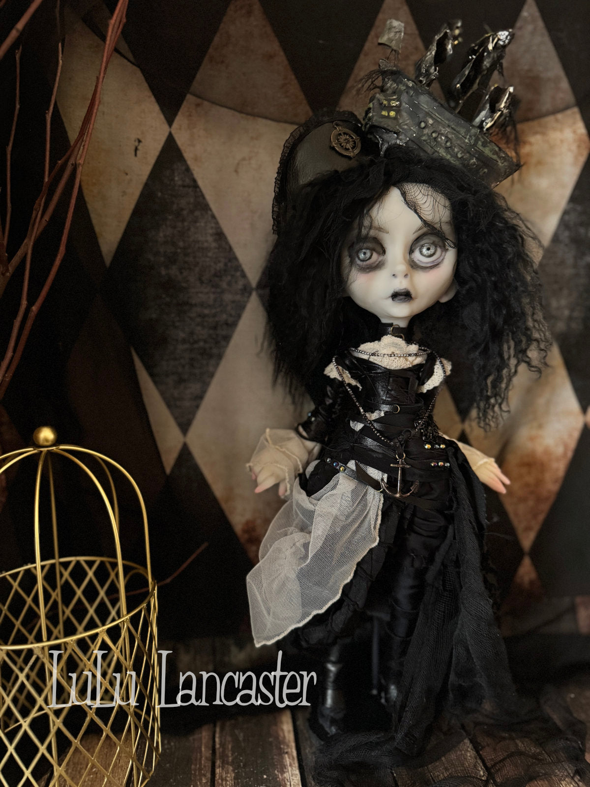 Black Pearl the Pirate ~Original LuLu Lancaster Art Doll