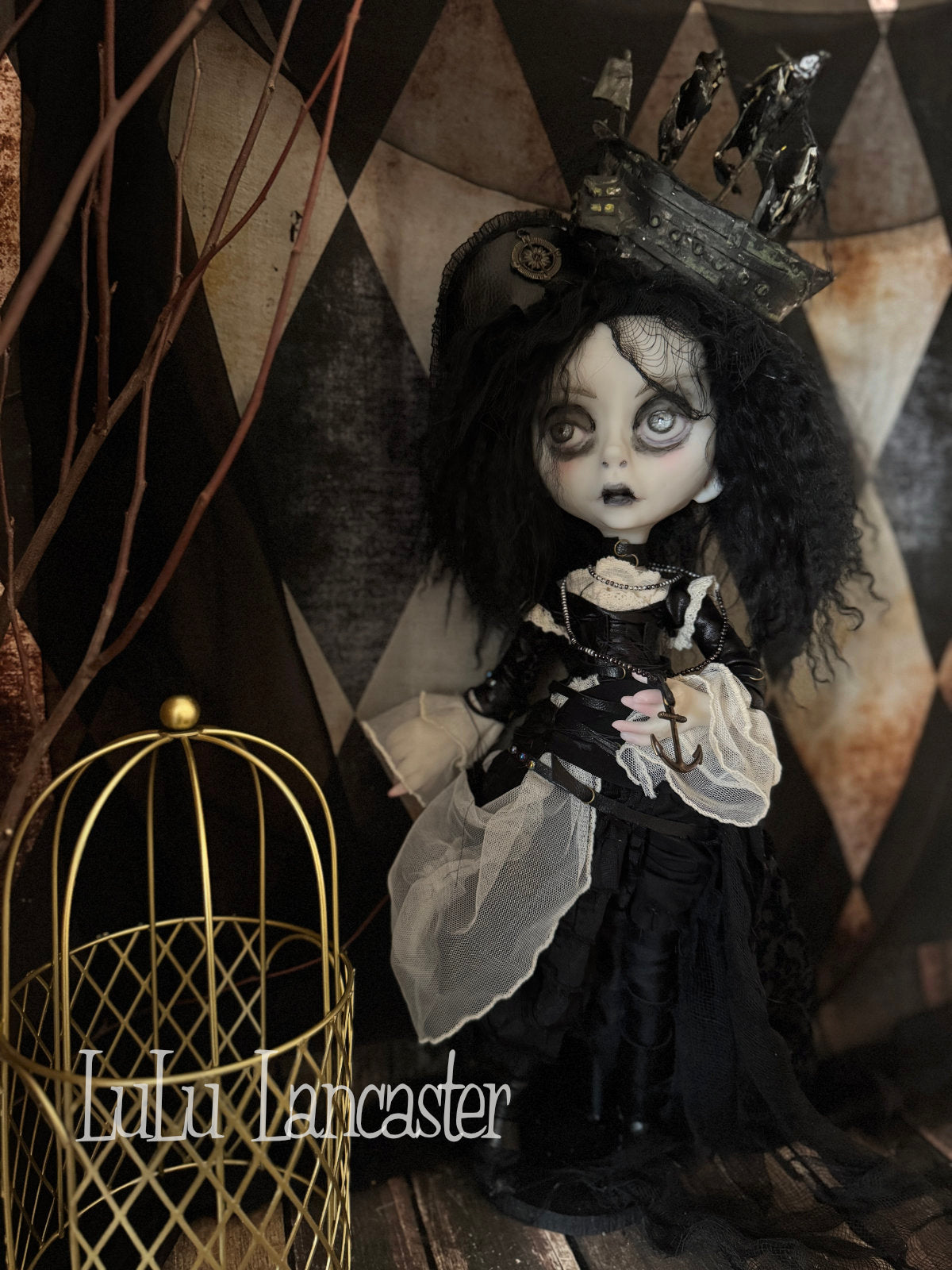 Black Pearl the Pirate ~Original LuLu Lancaster Art Doll