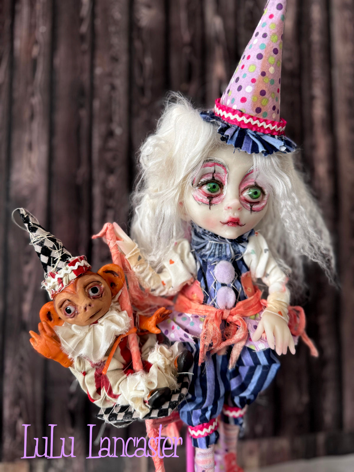 Bounce and Bop Clown Circus Mini Original LuLu Lancaster Art Doll