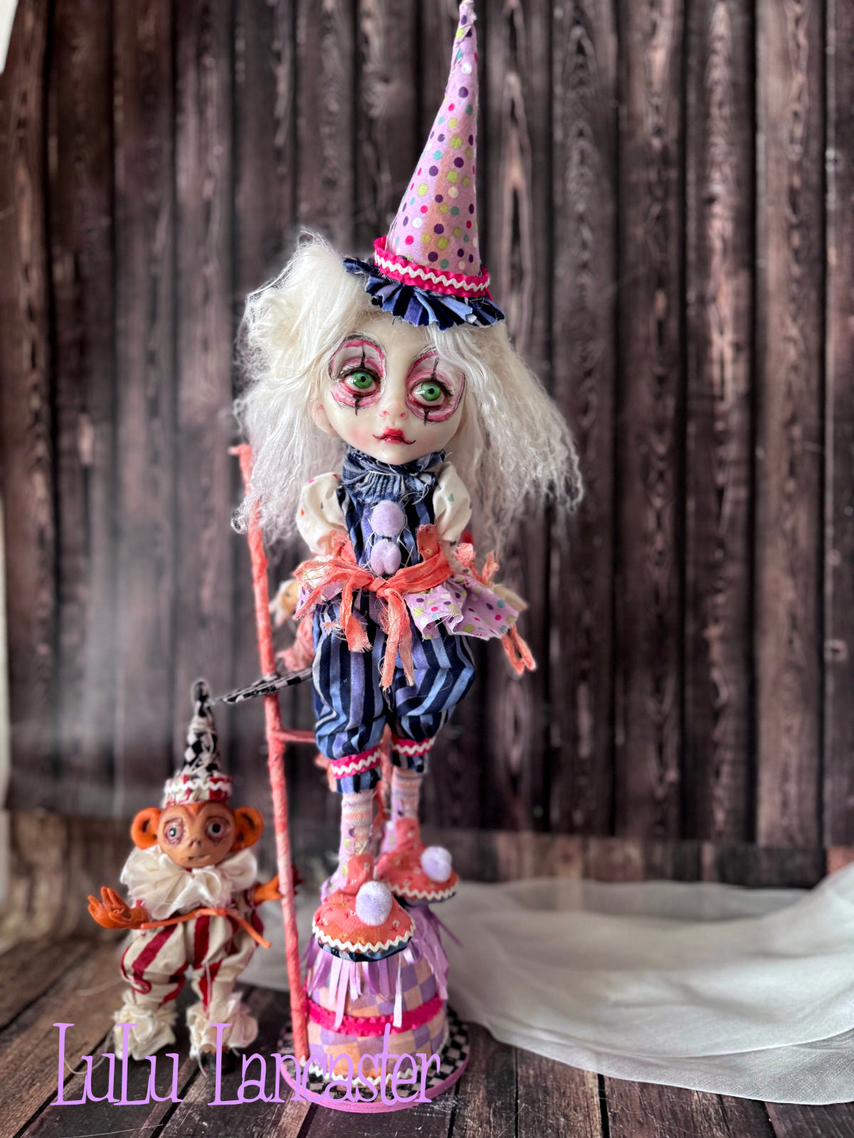 Bounce and Bop Clown Circus Mini Original LuLu Lancaster Art Doll