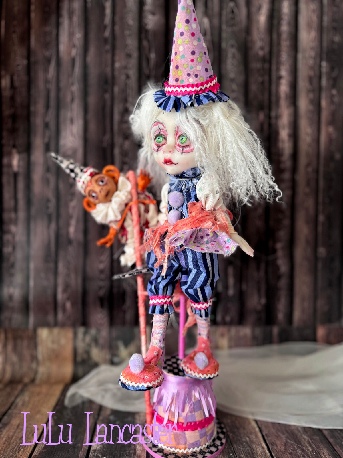 Bounce and Bop Clown Circus Mini Original LuLu Lancaster Art Doll