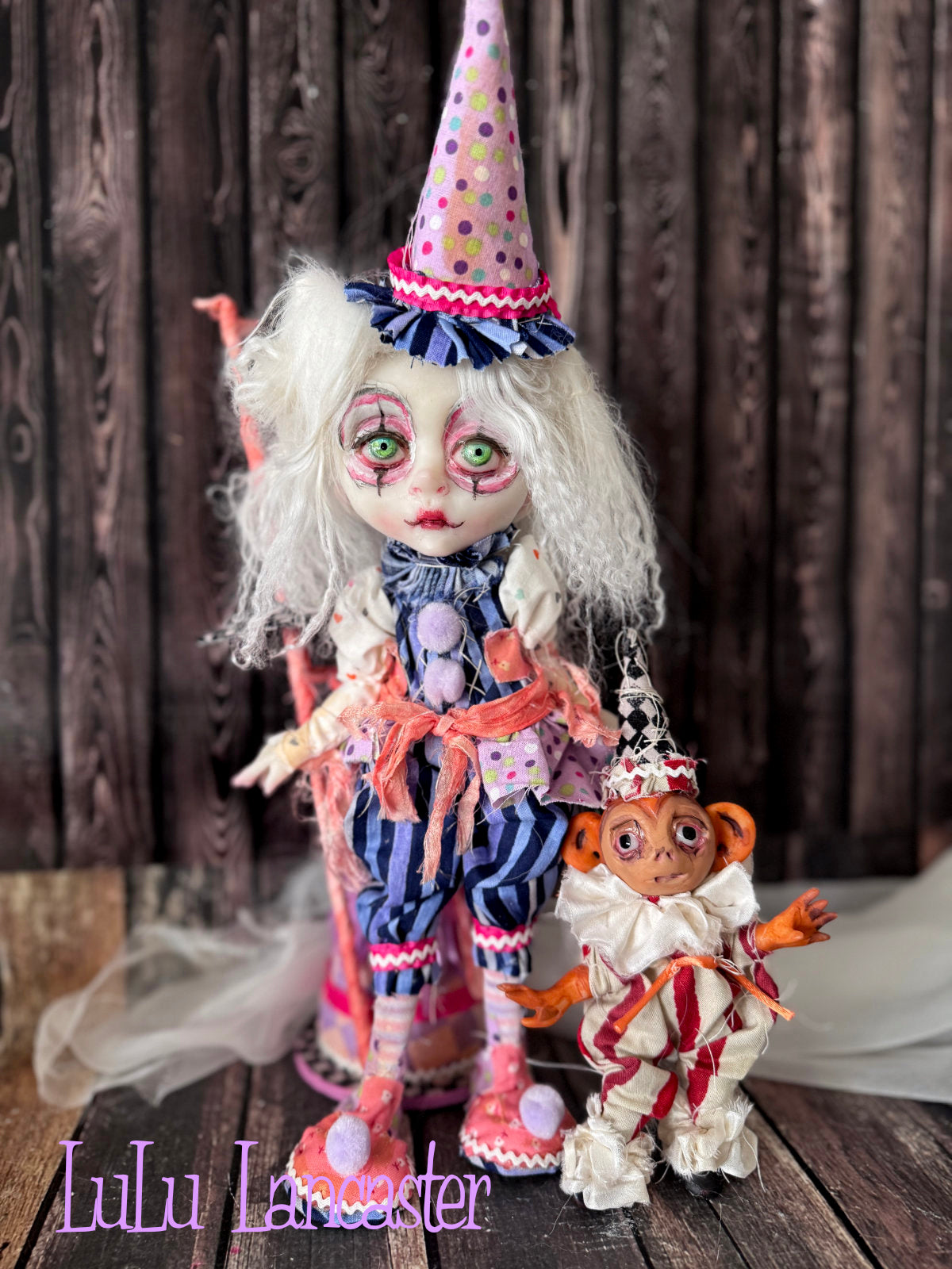 Bounce and Bop Clown Circus Mini Original LuLu Lancaster Art Doll