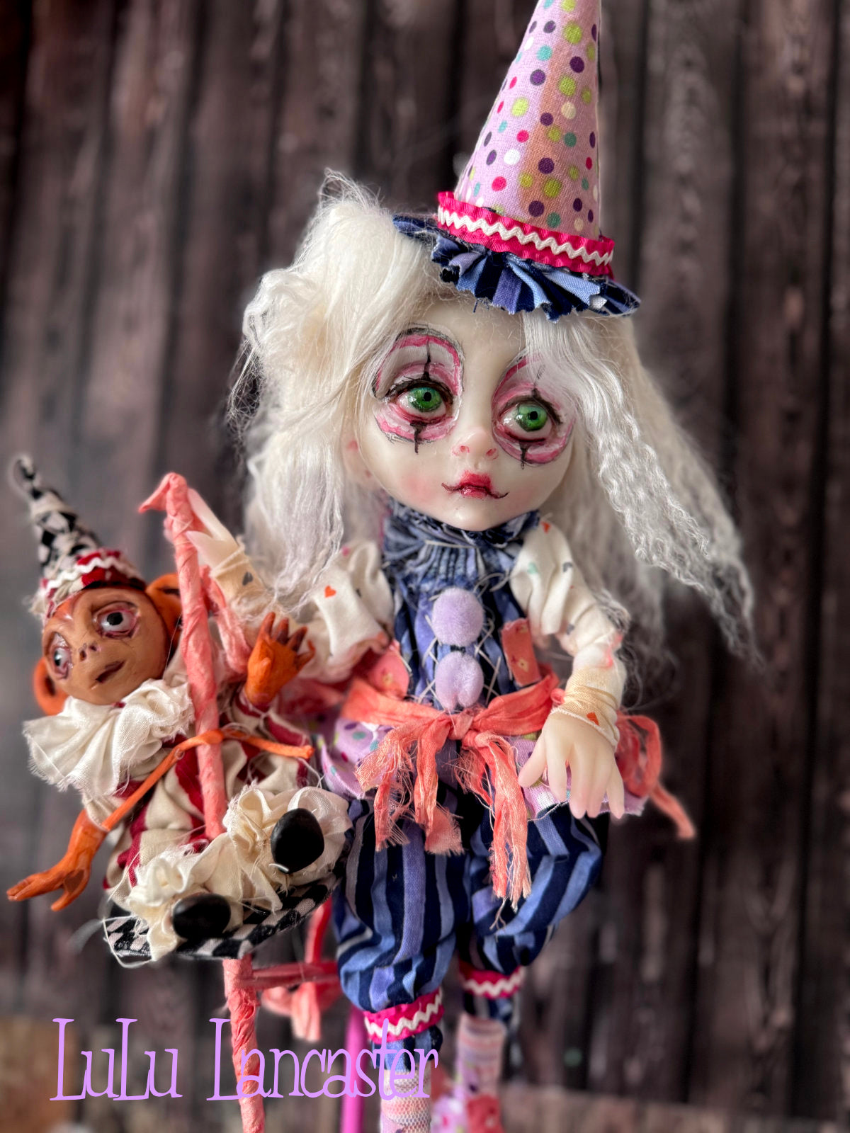 Bounce and Bop Clown Circus Mini Original LuLu Lancaster Art Doll