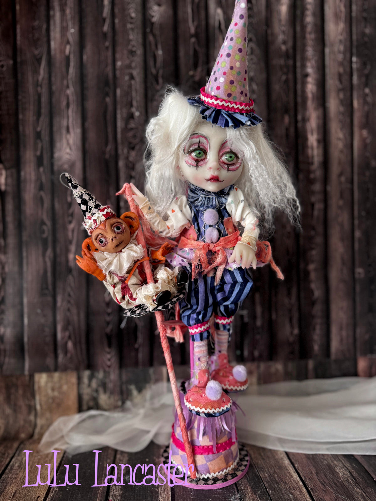 Bounce and Bop Clown Circus Mini Original LuLu Lancaster Art Doll
