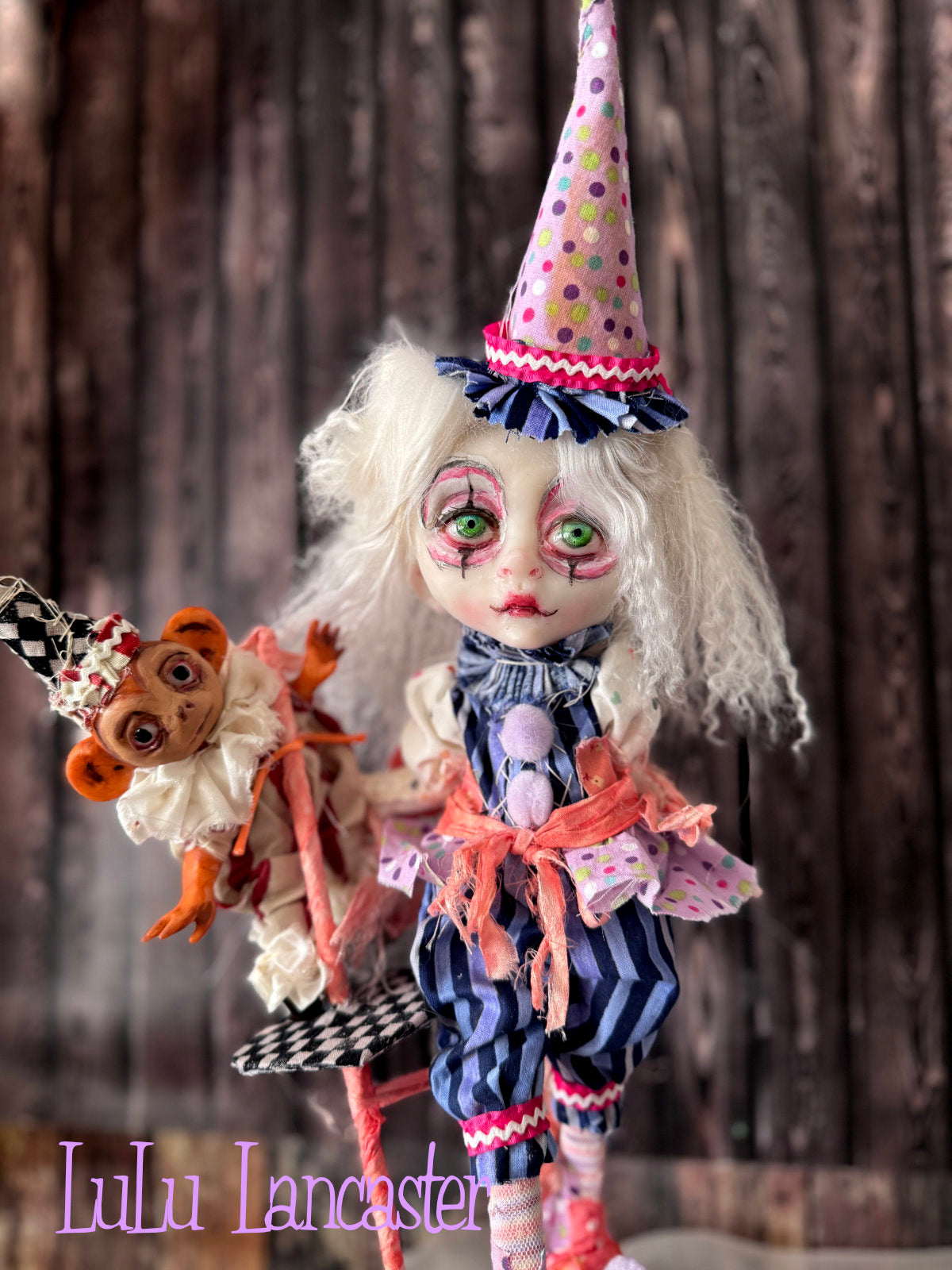 Bounce and Bop Clown Circus Mini Original LuLu Lancaster Art Doll