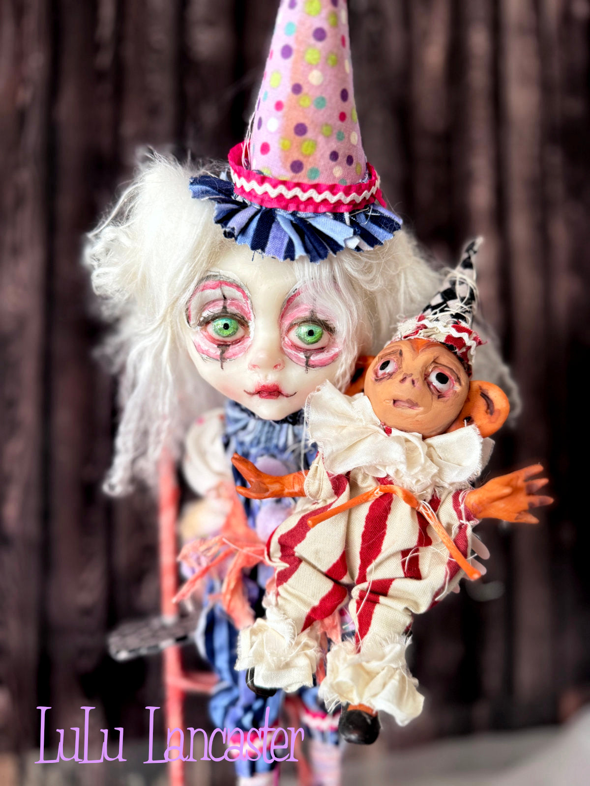 Bounce and Bop Clown Circus Mini Original LuLu Lancaster Art Doll