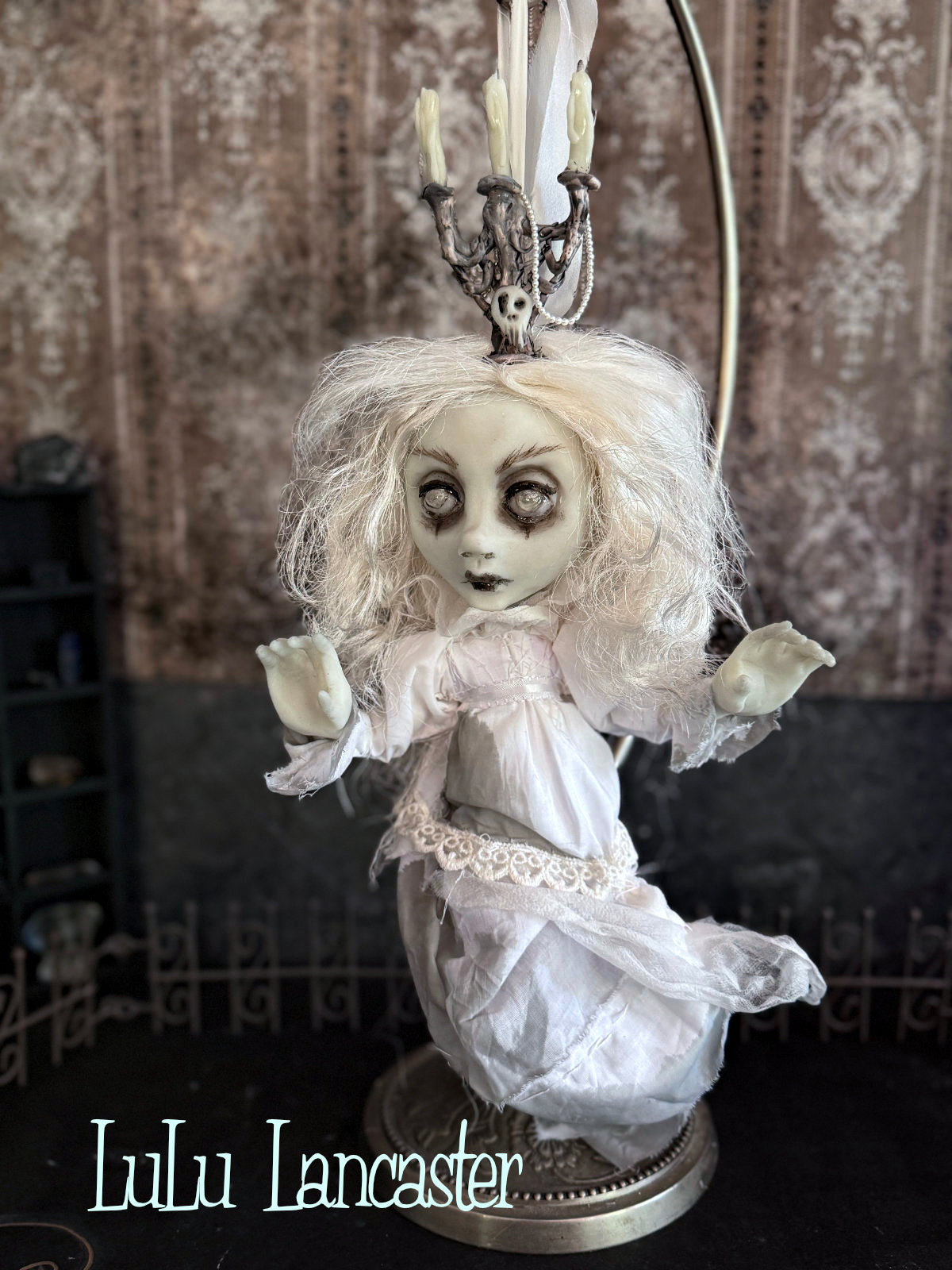 Carmen glow in the dark hanging ghost Original LuLu Lancaster Art Doll