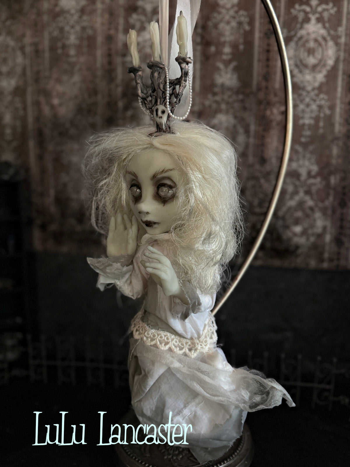 Carmen glow in the dark hanging ghost Original LuLu Lancaster Art Doll