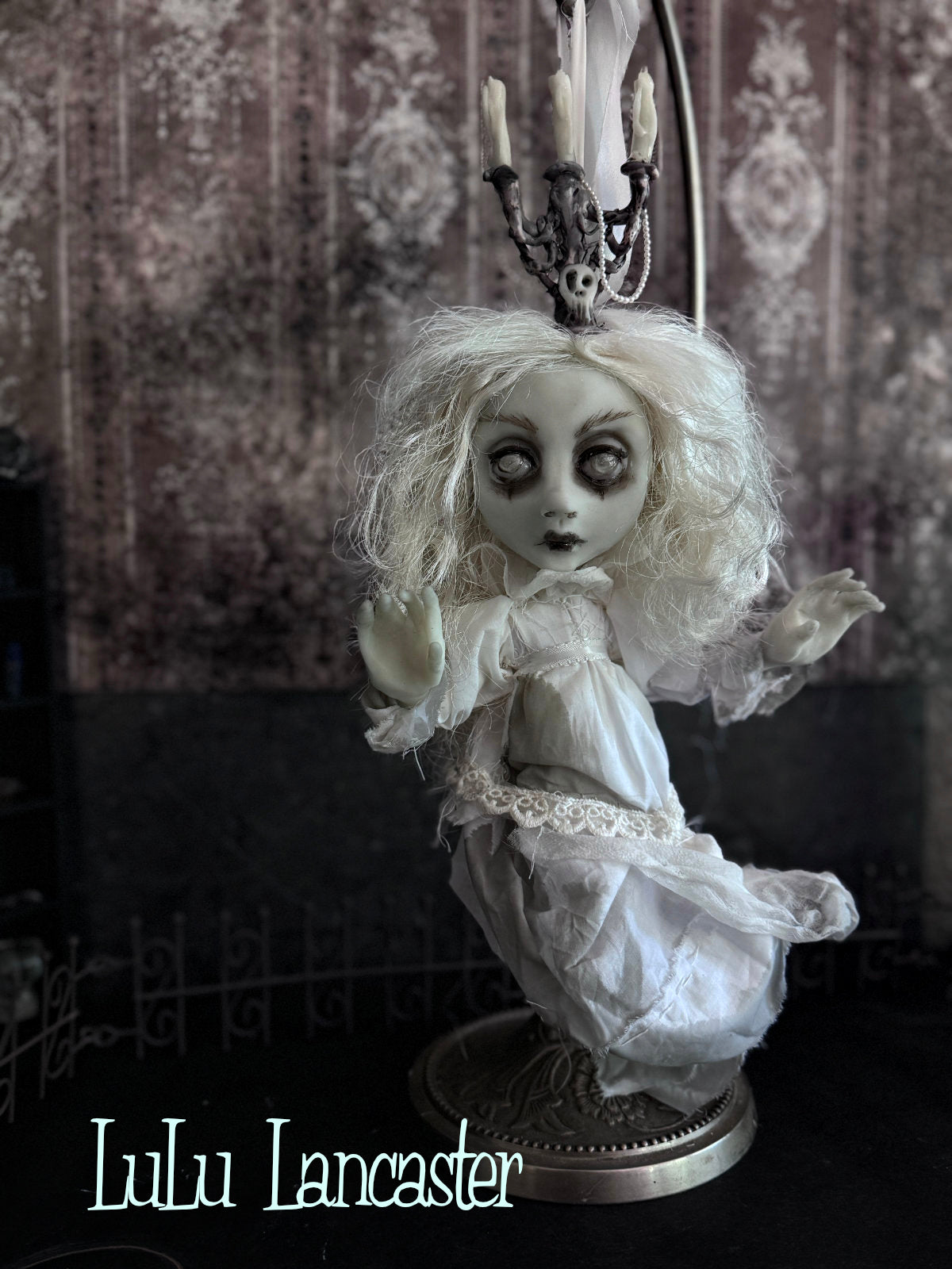 Carmen glow in the dark hanging ghost Original LuLu Lancaster Art Doll