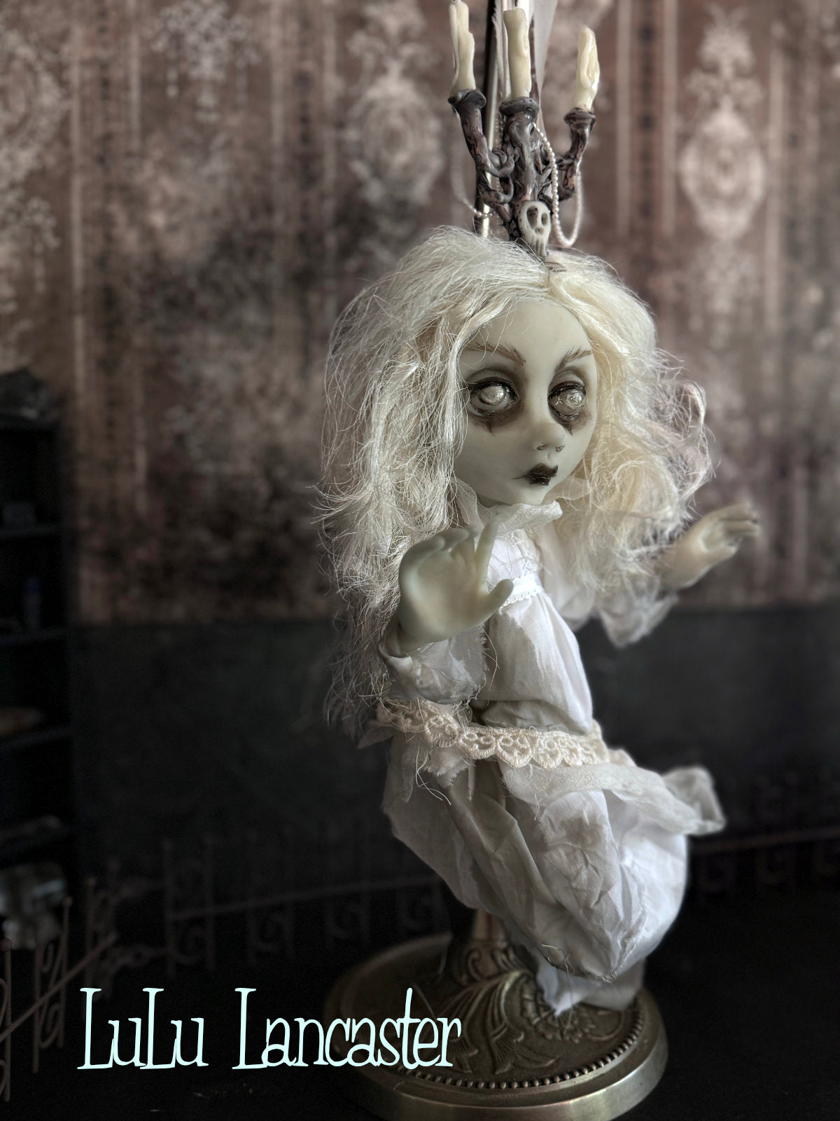 Carmen glow in the dark hanging ghost Original LuLu Lancaster Art Doll
