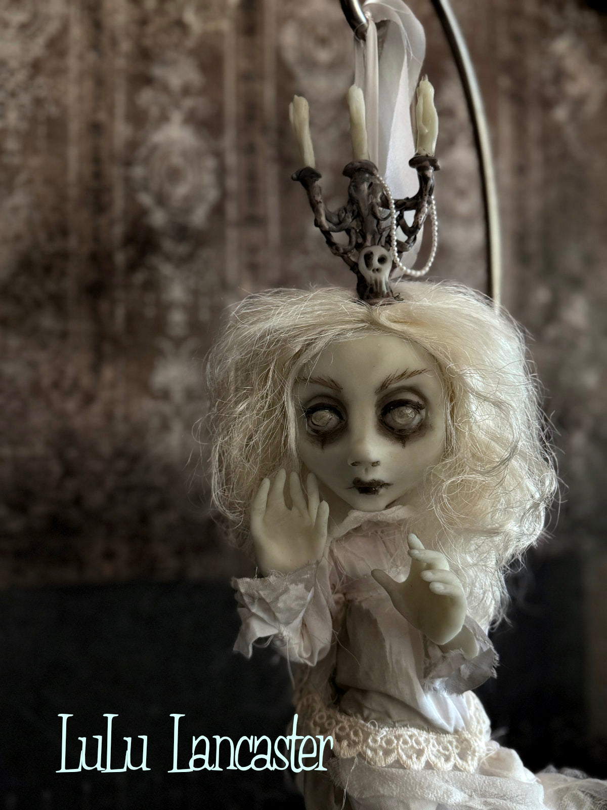 Carmen glow in the dark hanging ghost Original LuLu Lancaster Art Doll