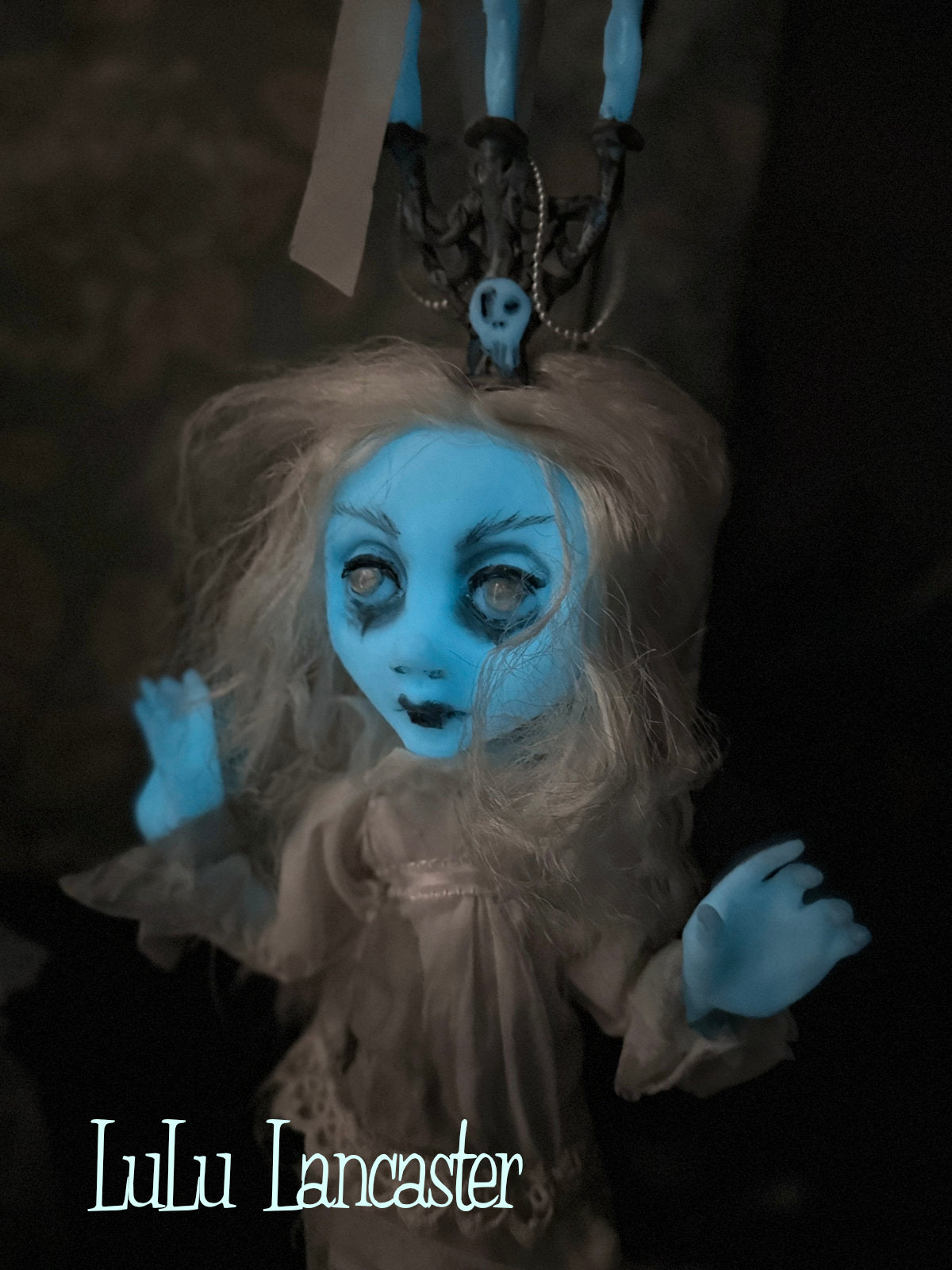 Carmen glow in the dark hanging ghost Original LuLu Lancaster Art Doll