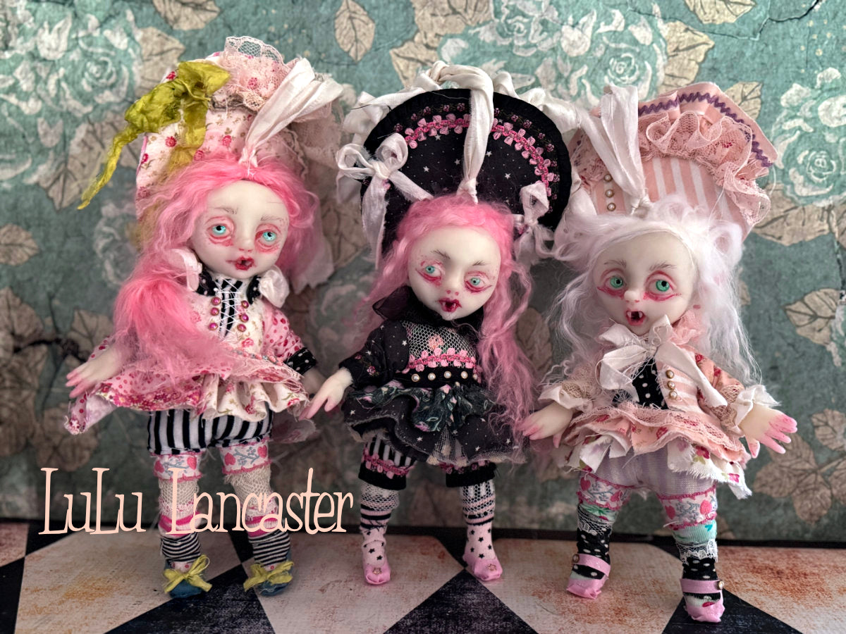 Mol Mini Biter hanging Valloween Original LuLu Lancaster Art Doll