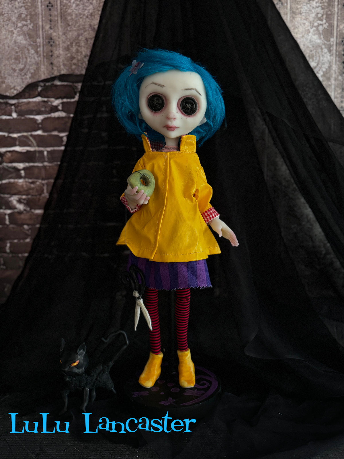 Coraline Button eyes~ Original LuLu Lancaster Art Doll