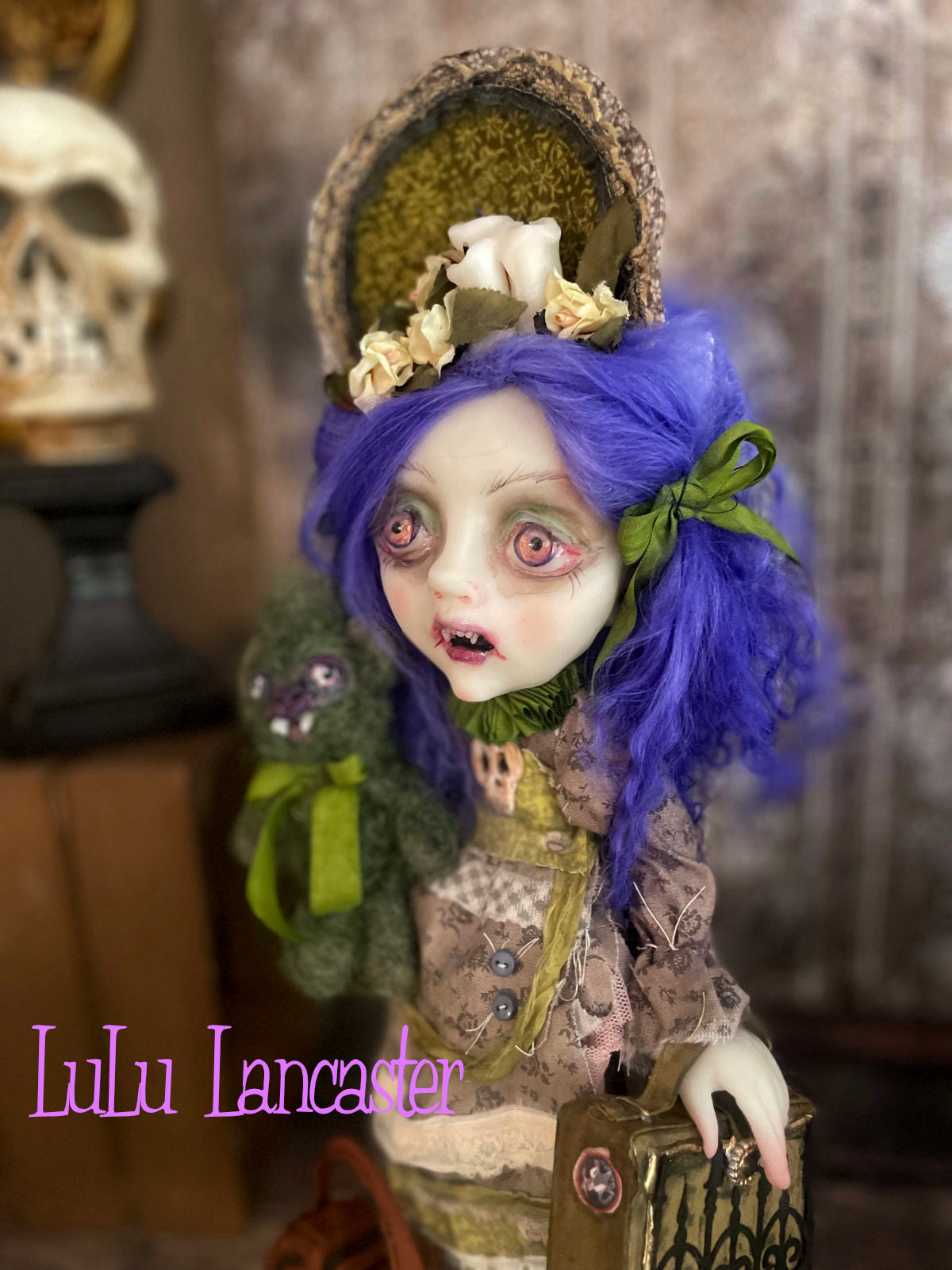 Cornelia and the scary Bear Vampire Original LuLu Lancaster Art Doll