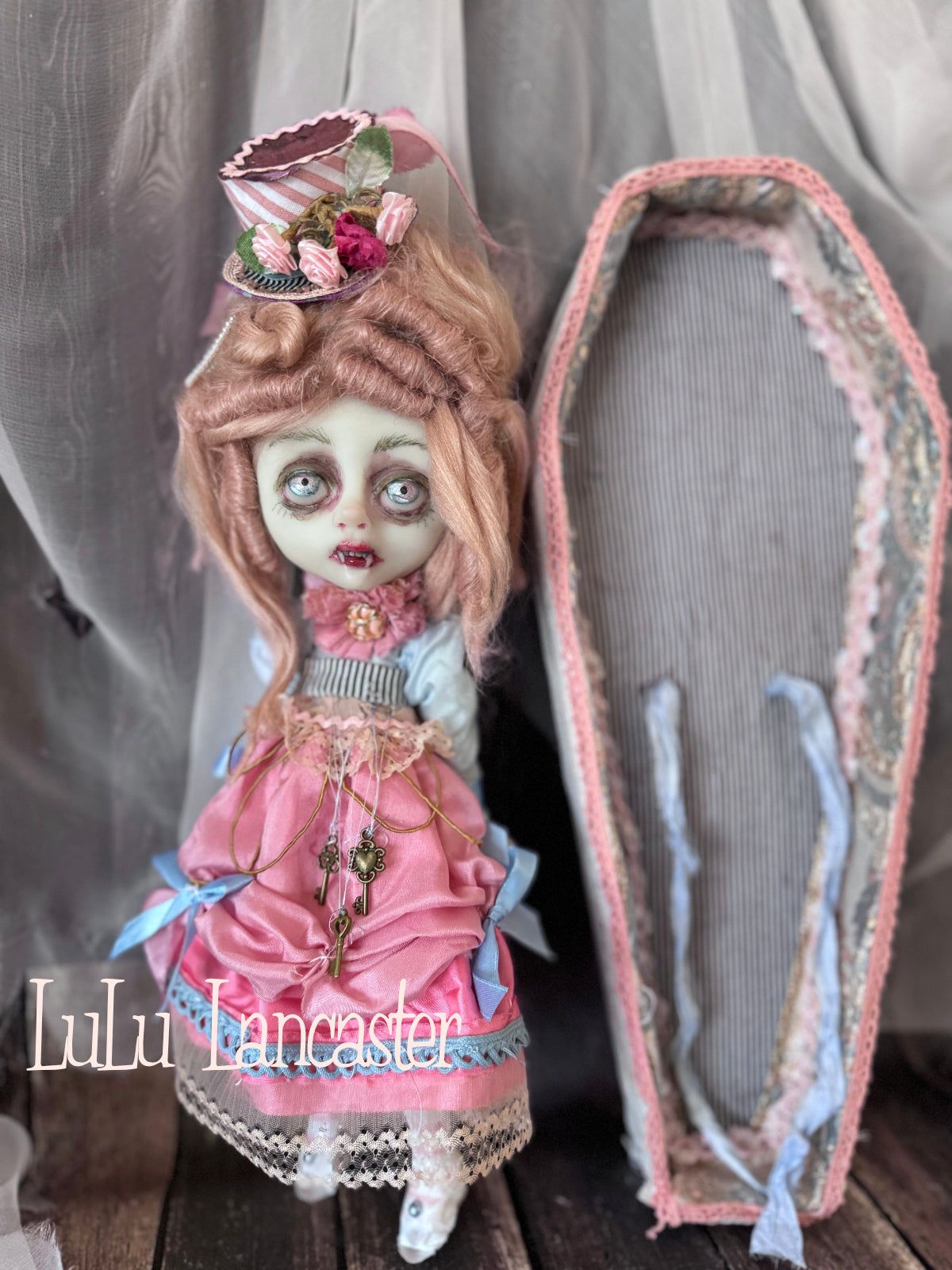 Cupcake the Rococo Vampire Mini Original LuLu Lancaster Art Doll
