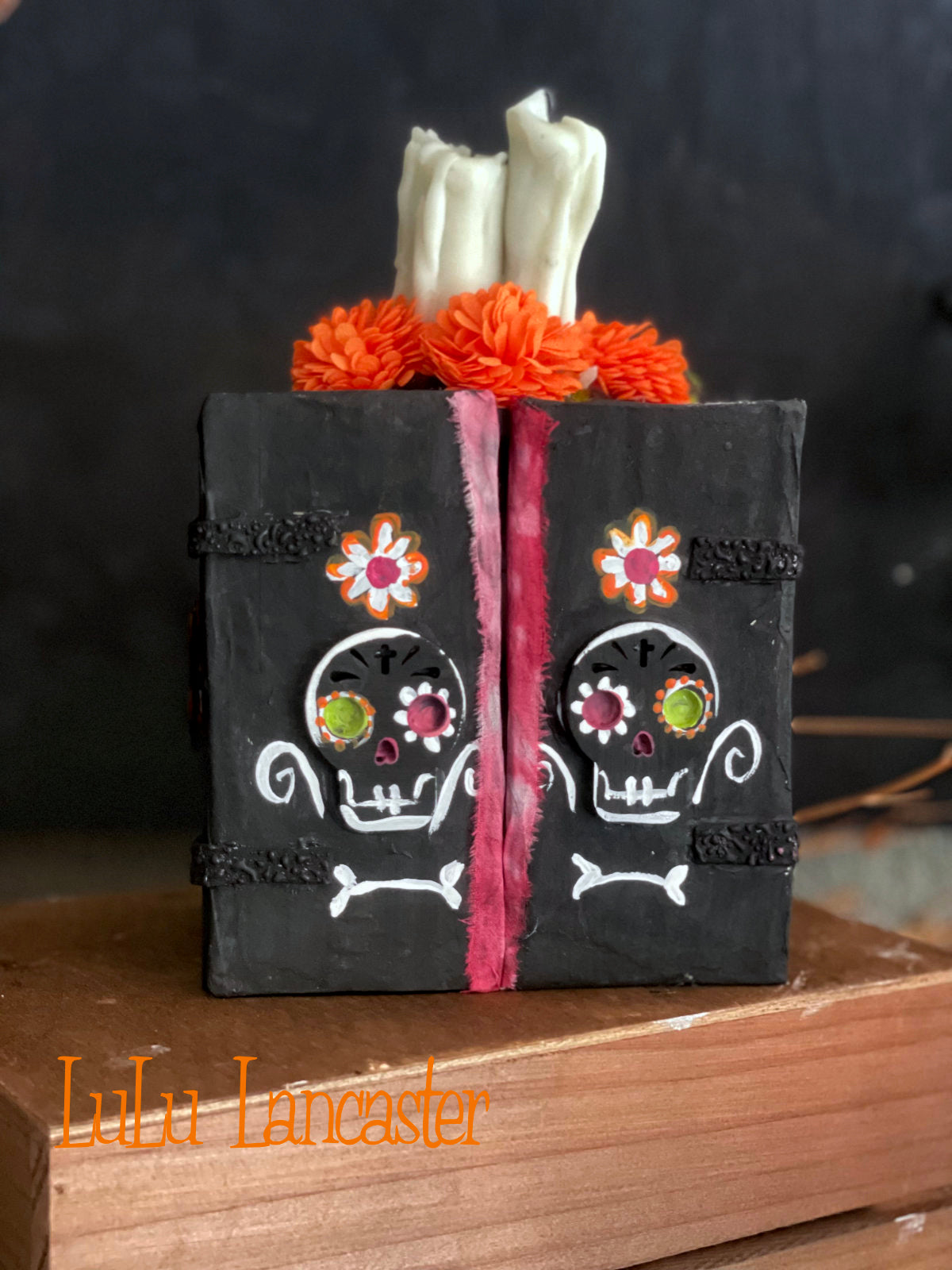 dia de muertos shrine box Original LuLu Lancaster Halloween Art Doll