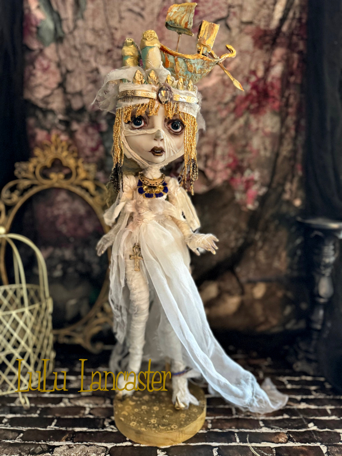 The Divine Journey~ Ancient Egyptian mummy ~Original LuLu Lancaster Art Doll