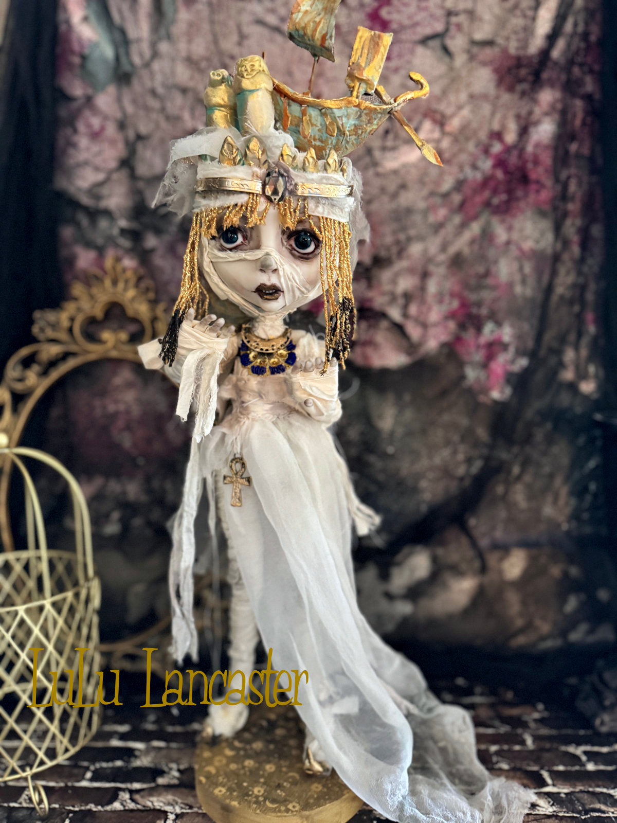 The Divine Journey~ Ancient Egyptian mummy ~Original LuLu Lancaster Art Doll