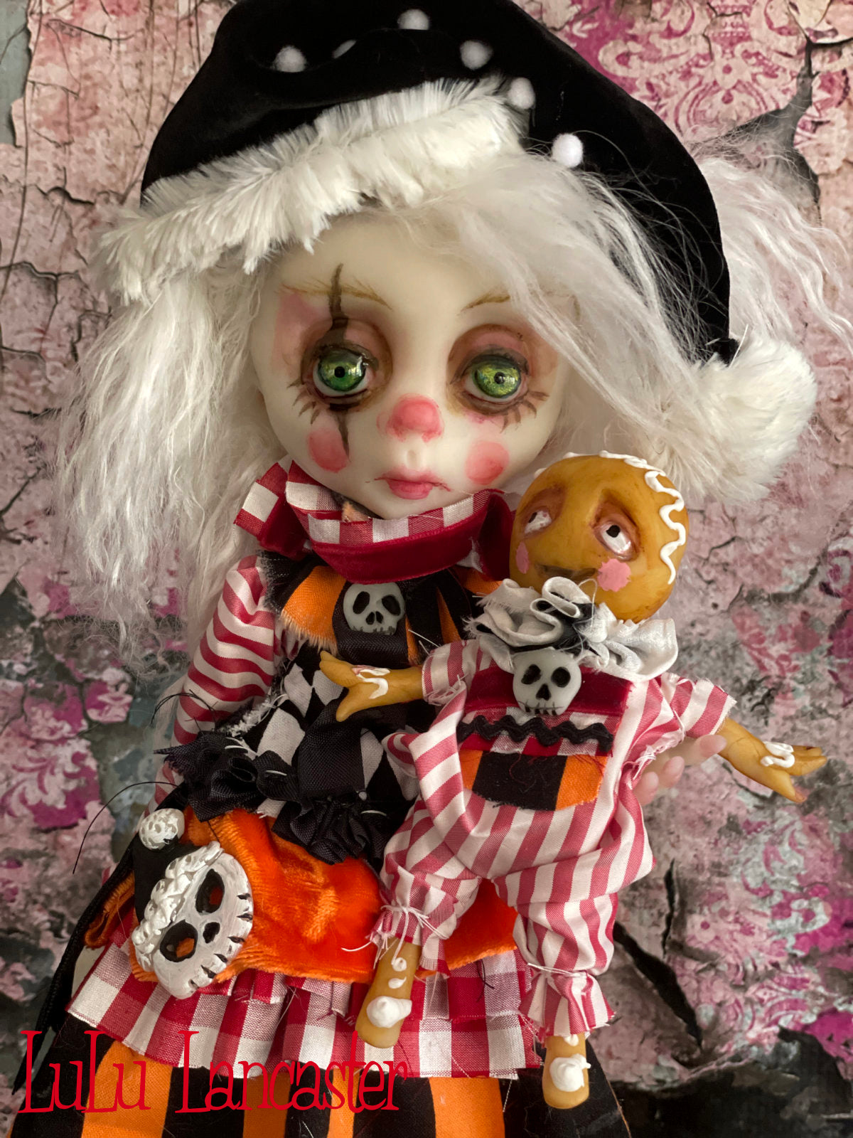 DoriDark the Creepmas Clown Original LuLu Lancaster Art Doll