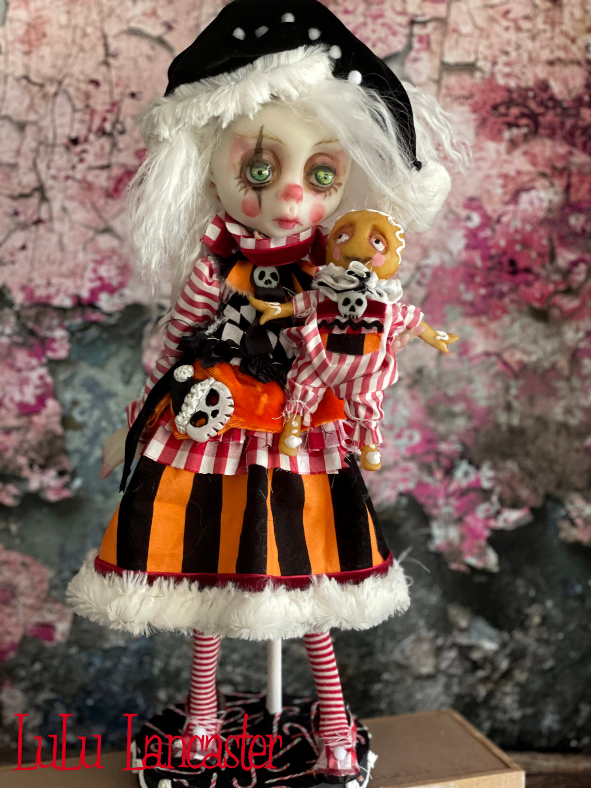 DoriDark the Creepmas Clown Original LuLu Lancaster Art Doll