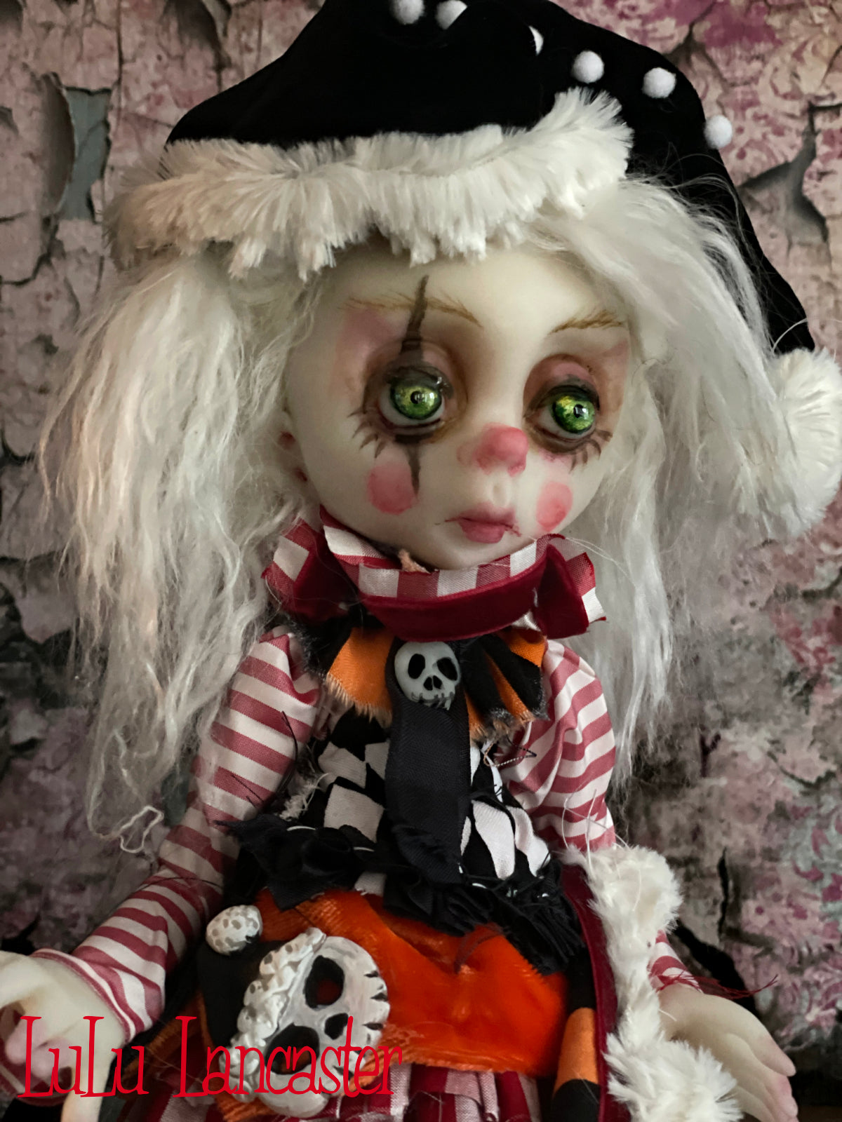 DoriDark the Creepmas Clown Original LuLu Lancaster Art Doll
