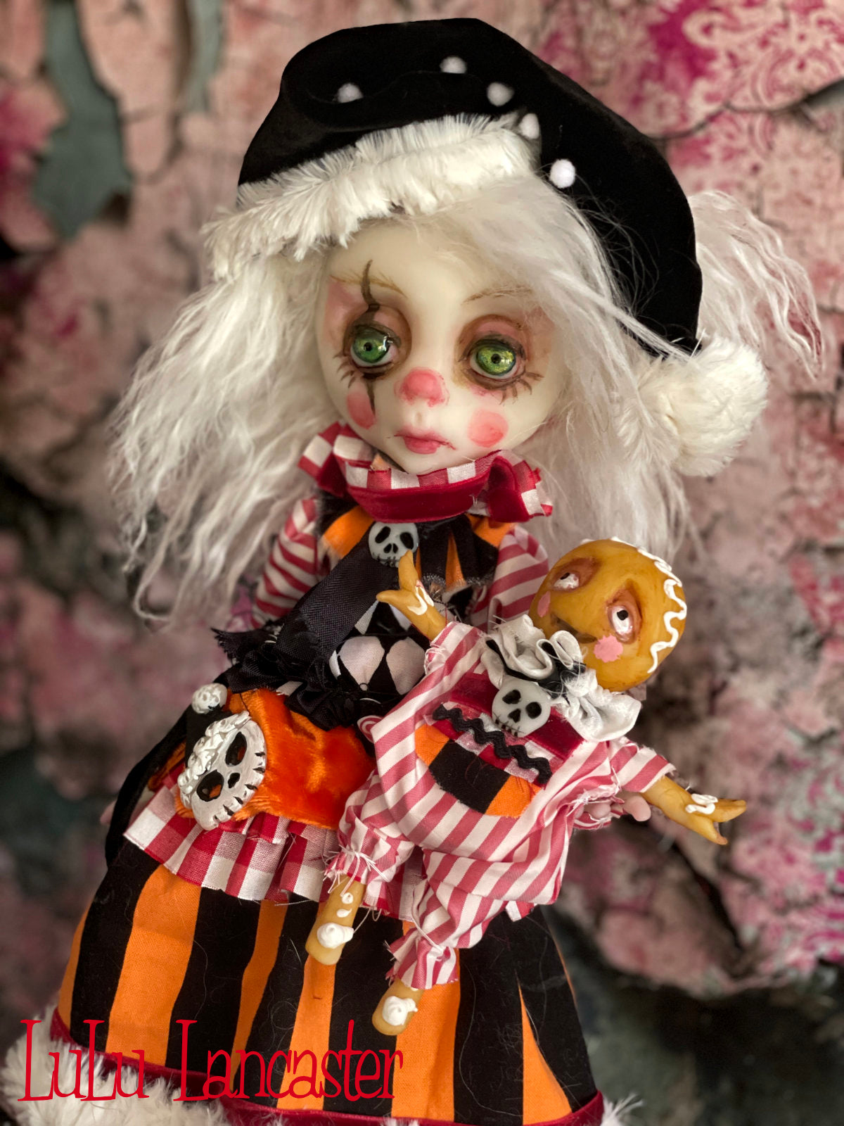 DoriDark the Creepmas Clown Original LuLu Lancaster Art Doll