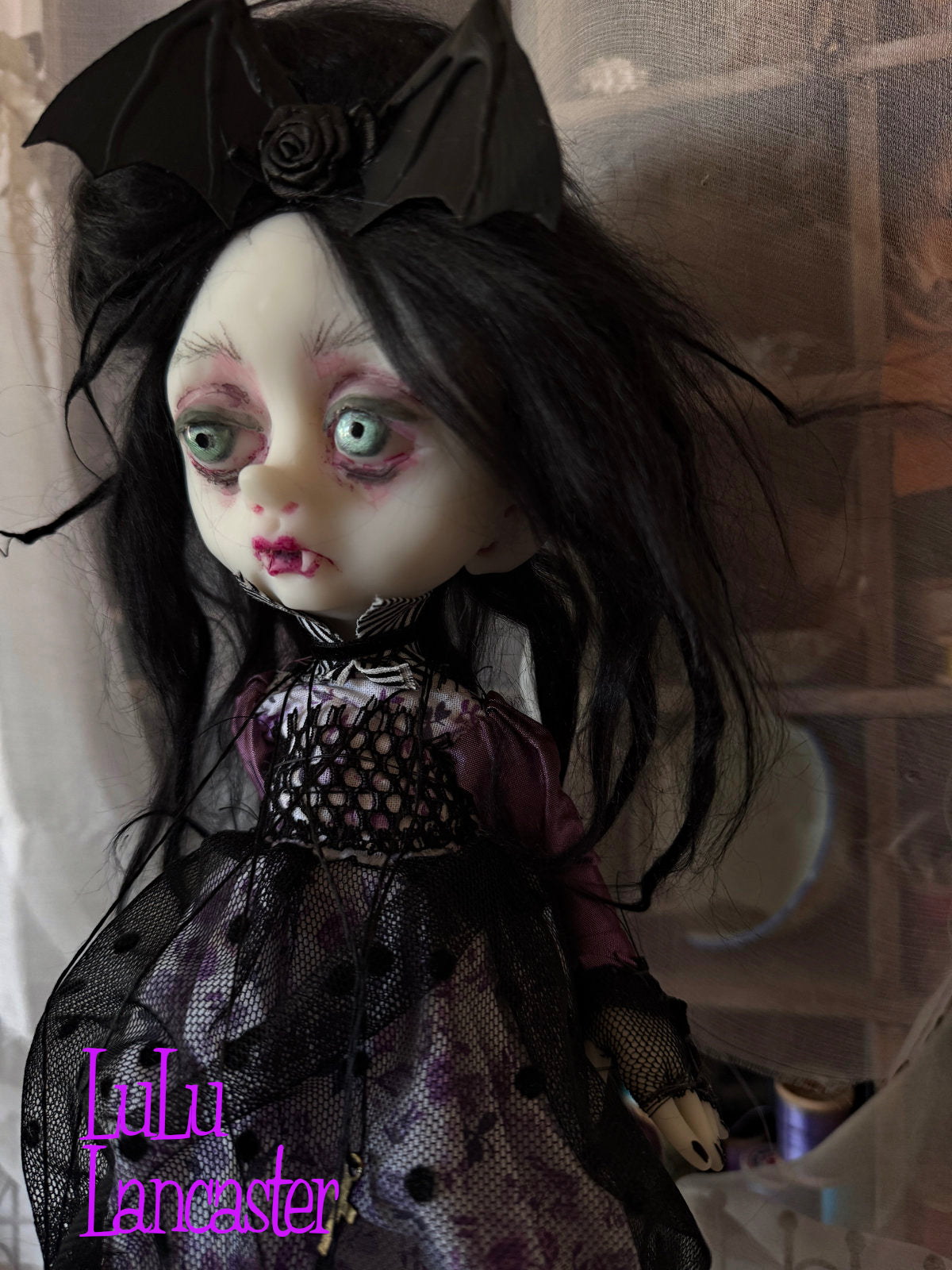 Eleanor Goth Vampire Mini Original LuLu Lancaster Art Doll