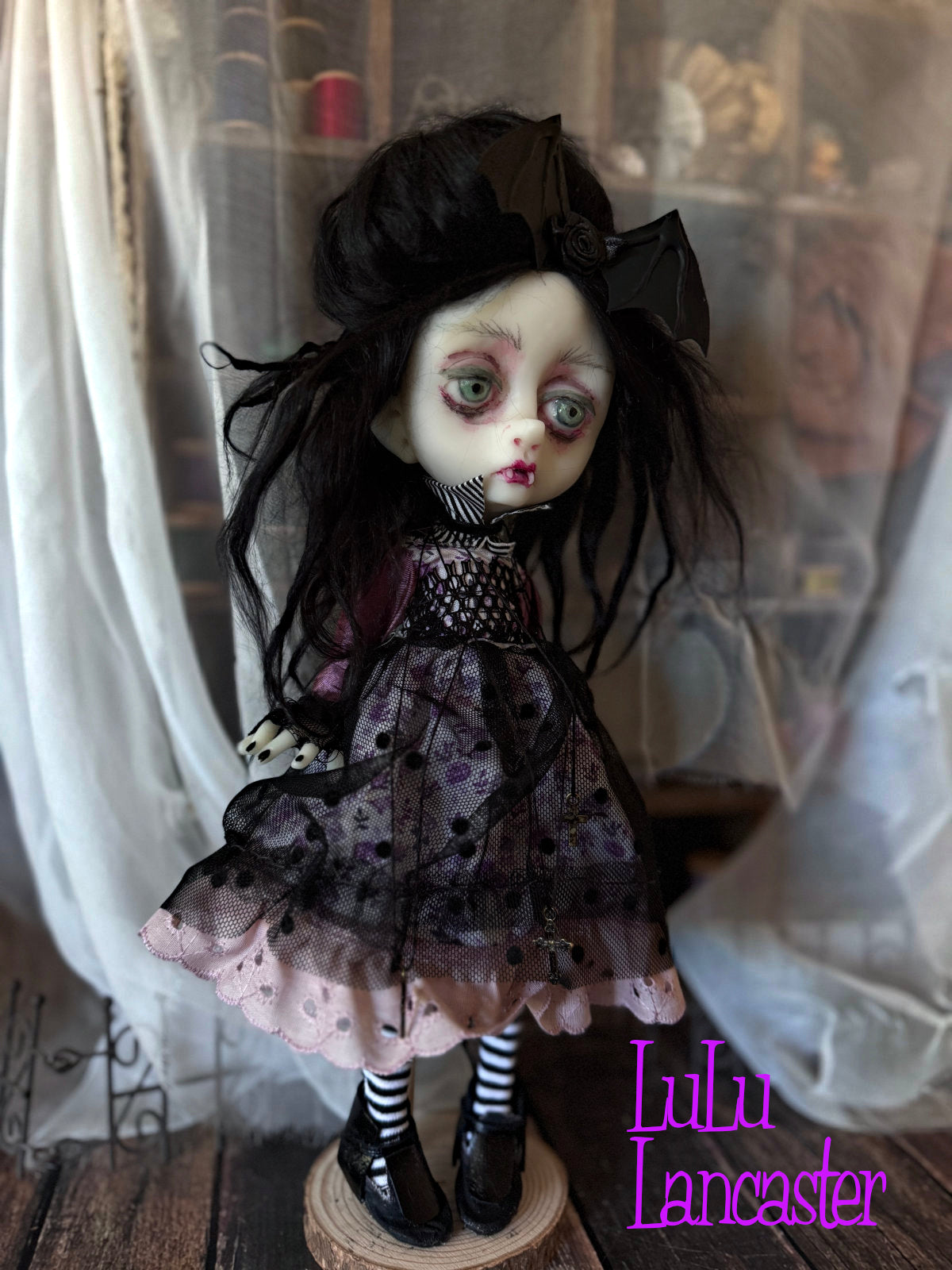 Eleanor Goth Vampire Mini Original LuLu Lancaster Art Doll