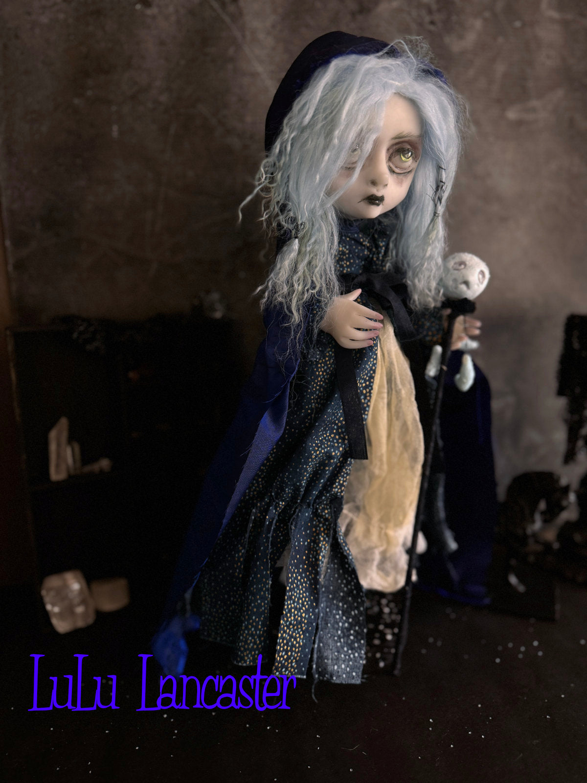 Esmeray the Midnight Witch Original LuLu Lancaster Art Doll