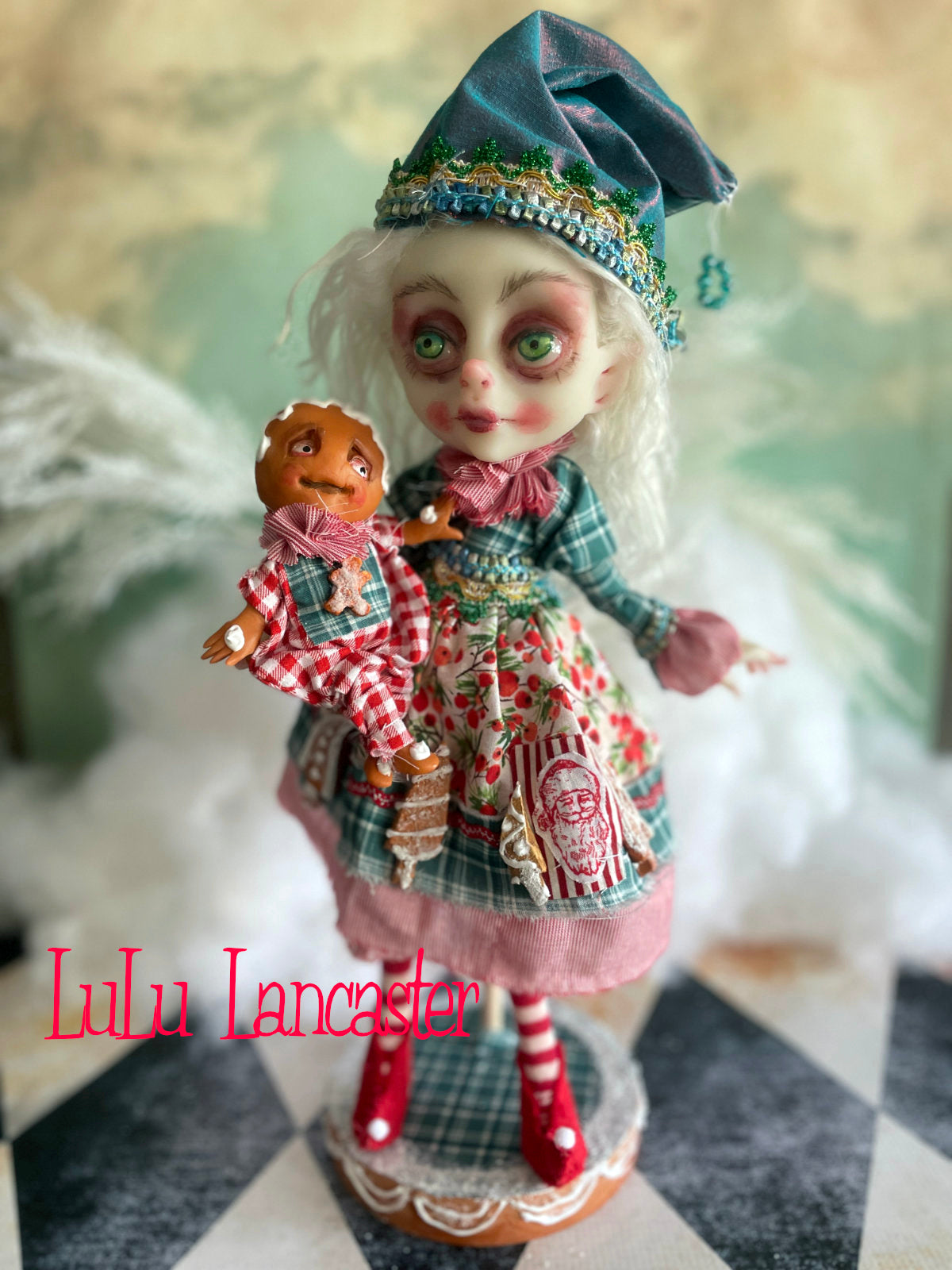 Flurry Gingerbread the Christmas Elf LuLu's Holiday Original LuLu Lancaster Art Doll