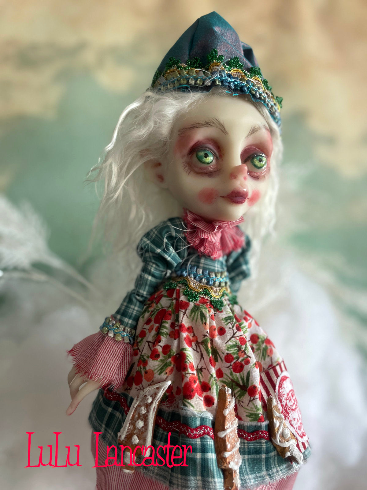 Flurry Gingerbread the Christmas Elf LuLu's Holiday Original LuLu Lancaster Art Doll