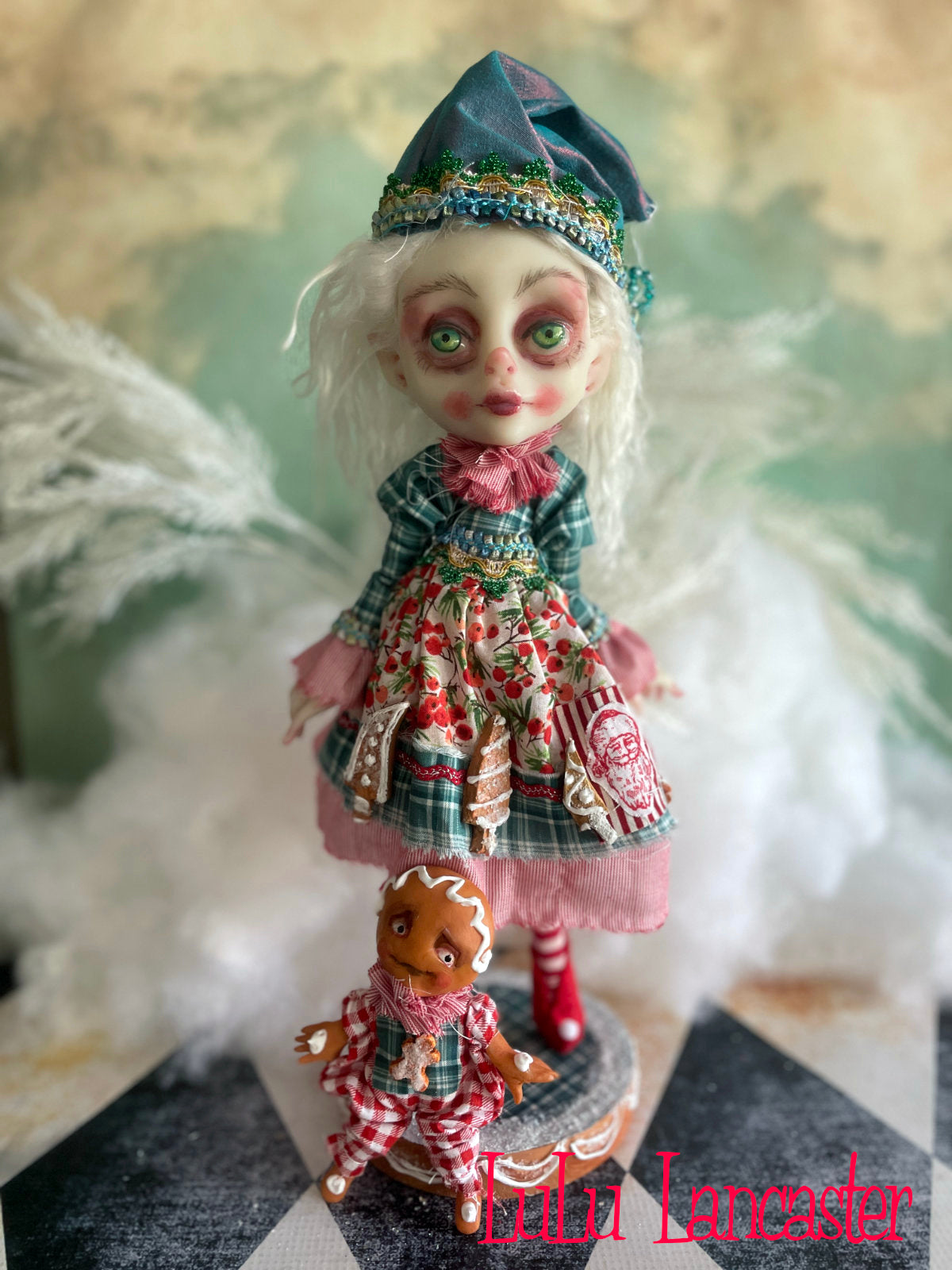 Flurry Gingerbread the Christmas Elf LuLu's Holiday Original LuLu Lancaster Art Doll