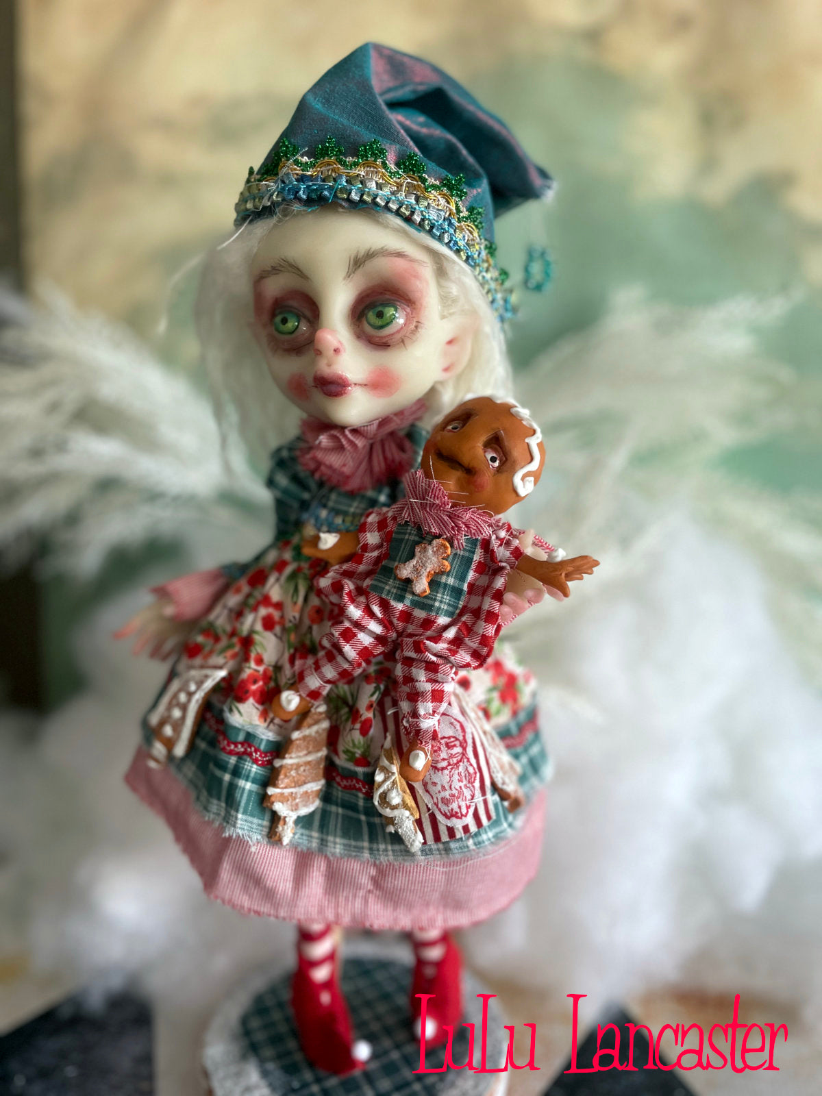 Flurry Gingerbread the Christmas Elf LuLu's Holiday Original LuLu Lancaster Art Doll