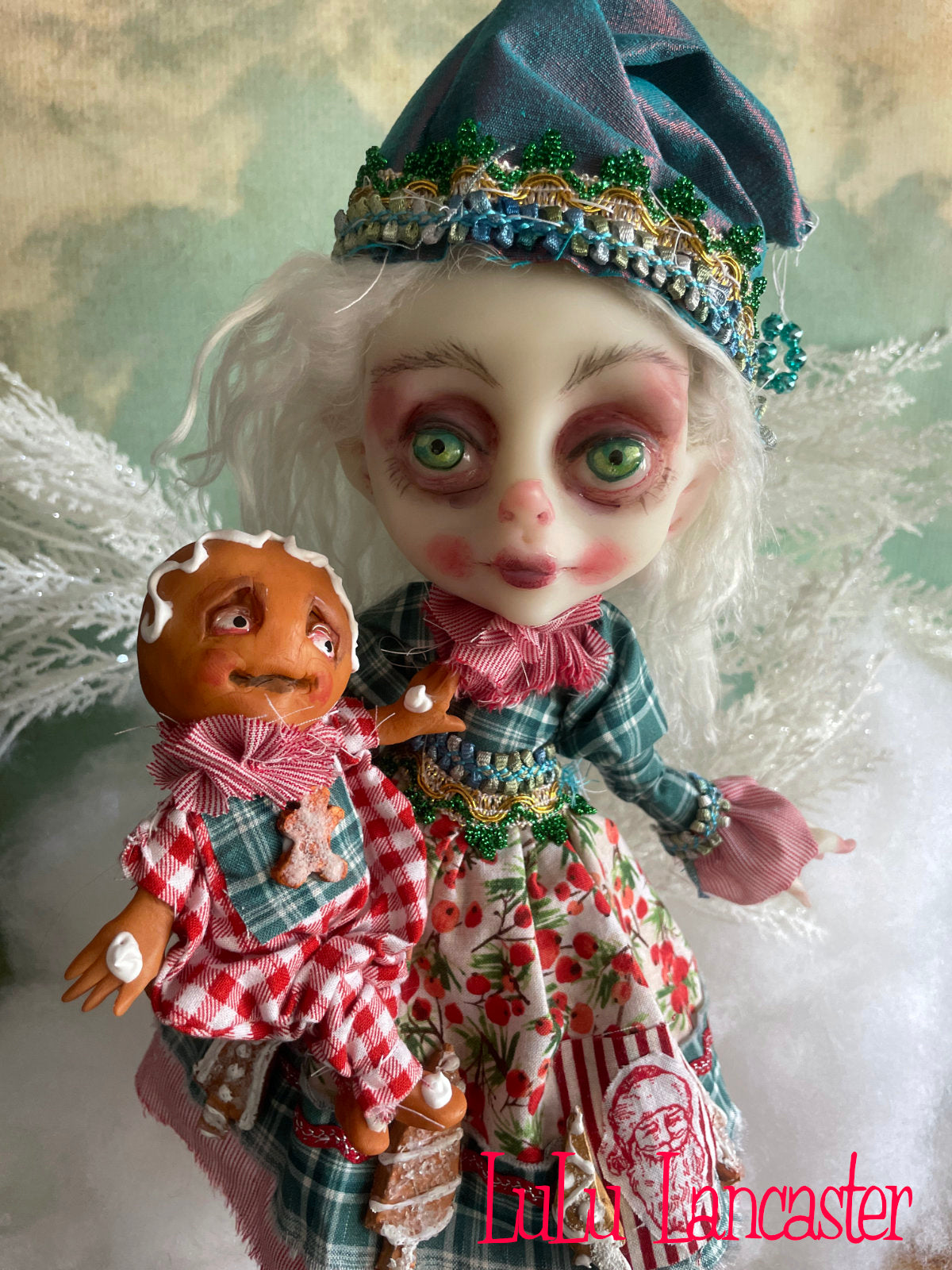 Flurry Gingerbread the Christmas Elf LuLu's Holiday Original LuLu Lancaster Art Doll