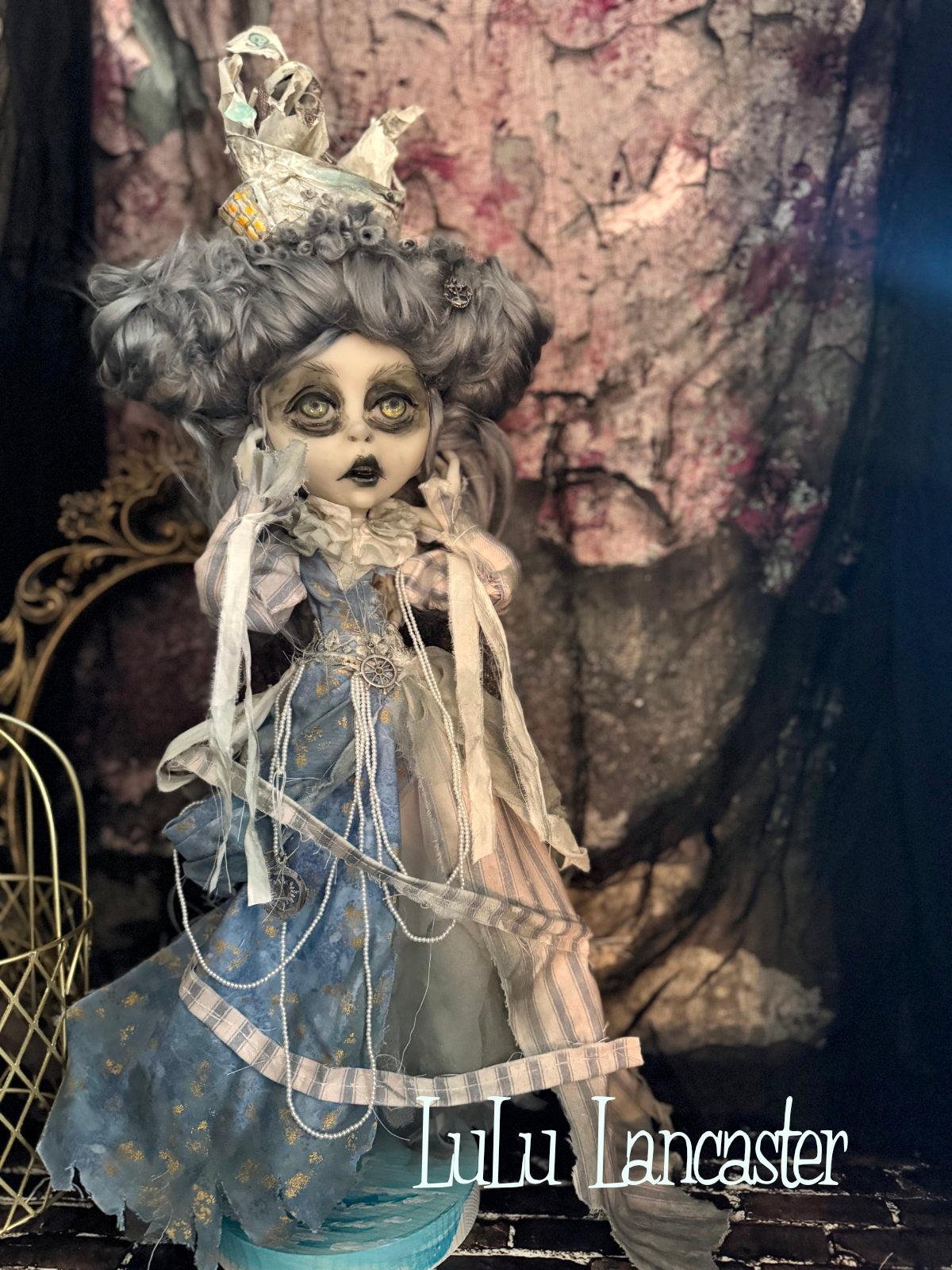 The Ghost Ship of Stormy Winds Bay ~Original LuLu Lancaster Art Doll