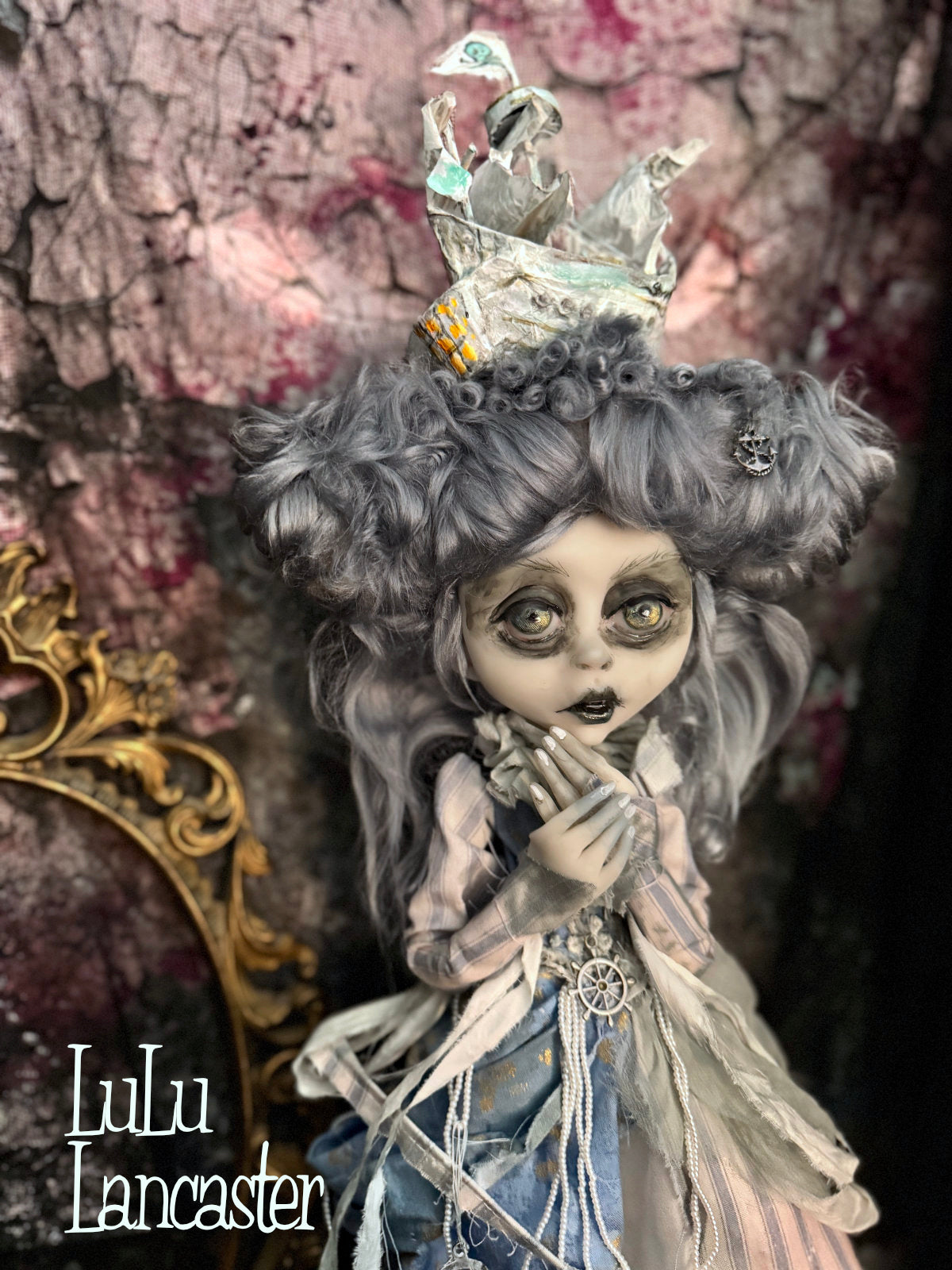 The Ghost Ship of Stormy Winds Bay ~Original LuLu Lancaster Art Doll