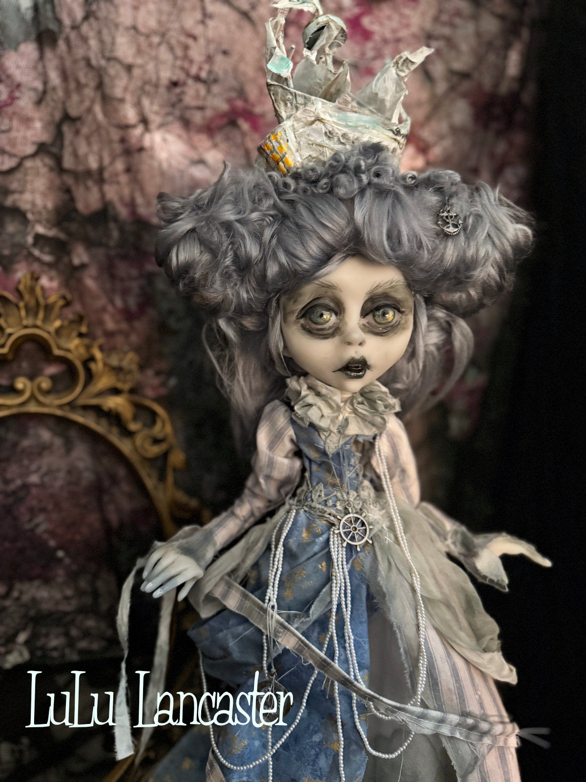 The Ghost Ship of Stormy Winds Bay ~Original LuLu Lancaster Art Doll