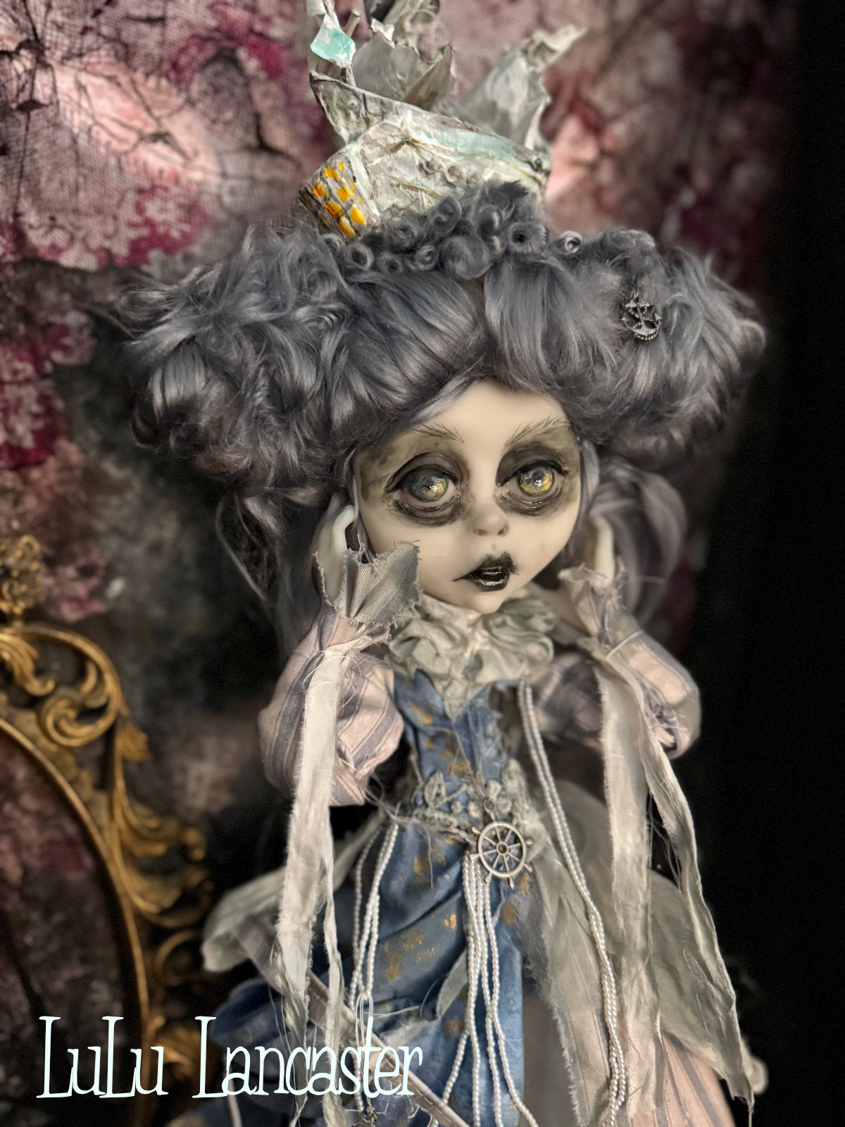 The Ghost Ship of Stormy Winds Bay ~Original LuLu Lancaster Art Doll