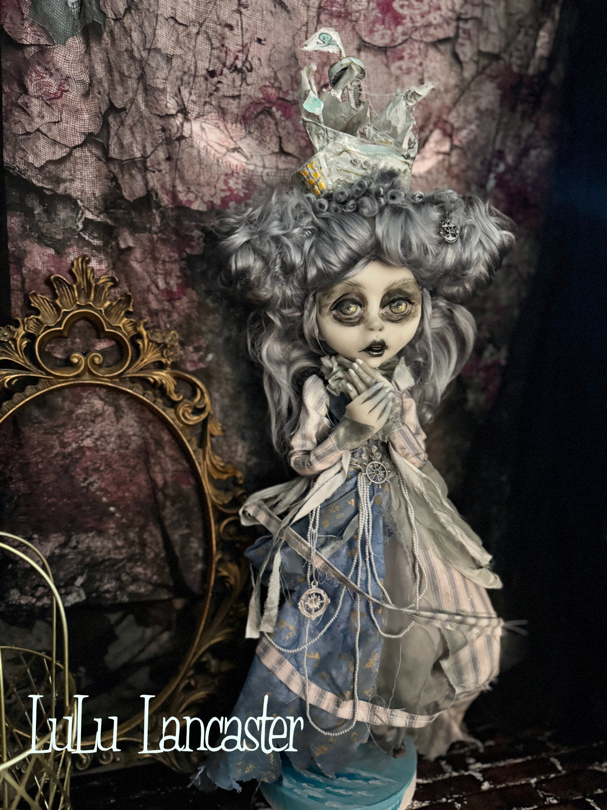 The Ghost Ship of Stormy Winds Bay ~Original LuLu Lancaster Art Doll