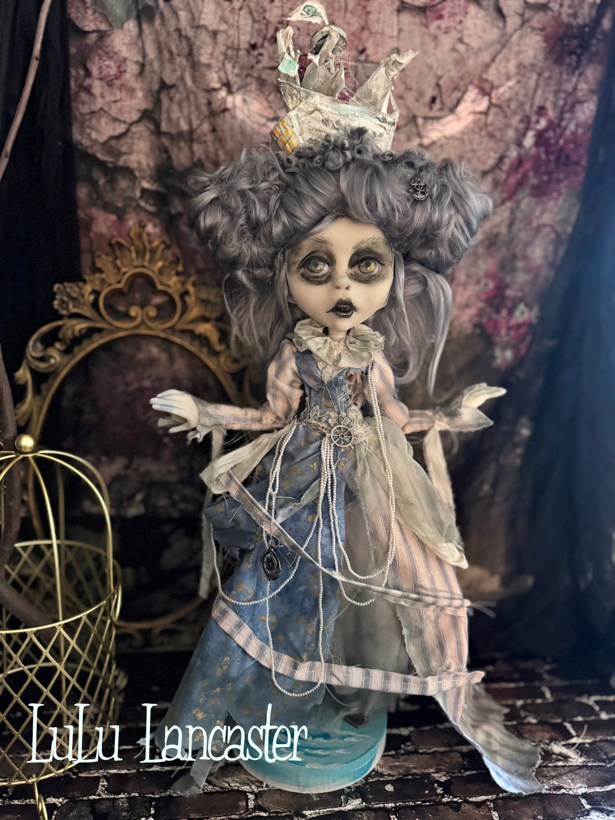 The Ghost Ship of Stormy Winds Bay ~Original LuLu Lancaster Art Doll