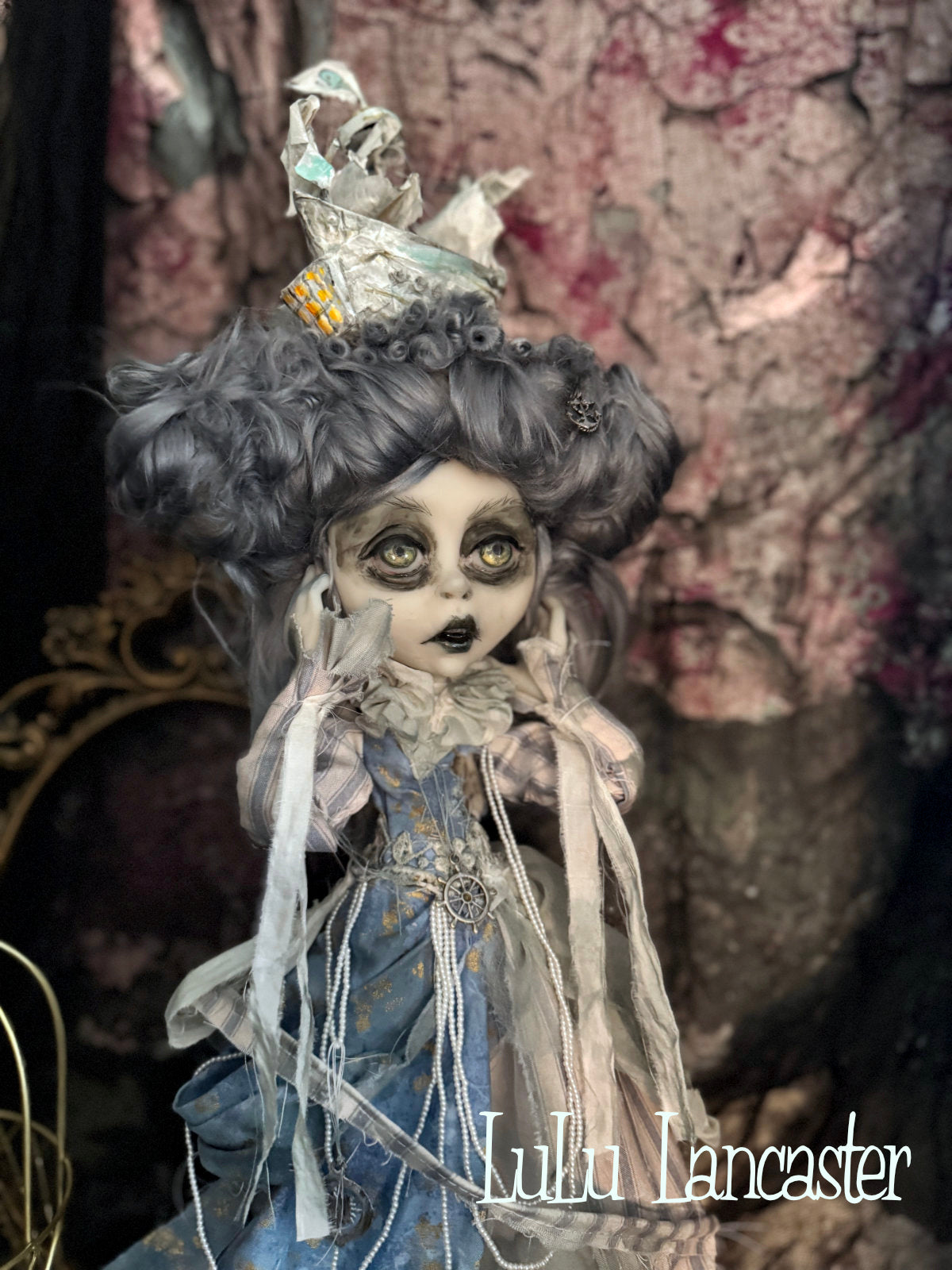 The Ghost Ship of Stormy Winds Bay ~Original LuLu Lancaster Art Doll