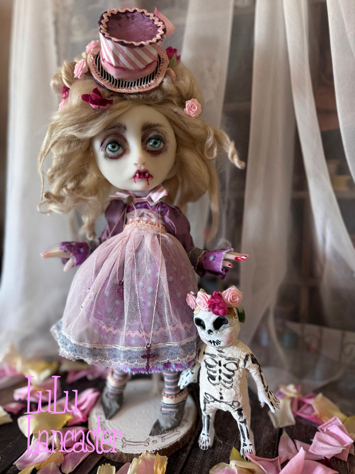 Peculiar Gillian Goth Vampire Mini Original LuLu Lancaster Art Doll