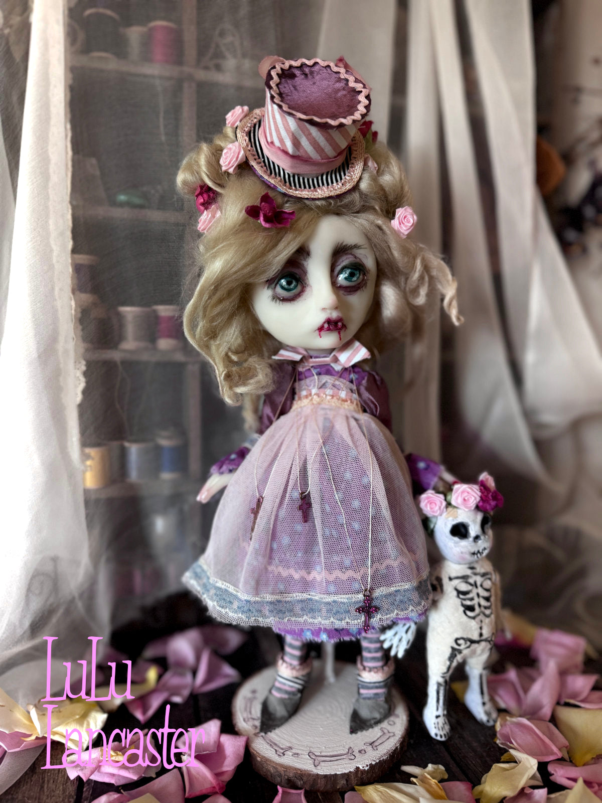 Peculiar Gillian Goth Vampire Mini Original LuLu Lancaster Art Doll